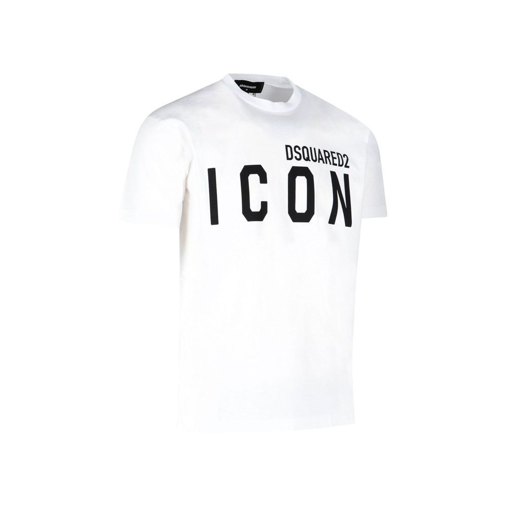 Dsquared² White Cotton T-Shirt for Effortless Elegance