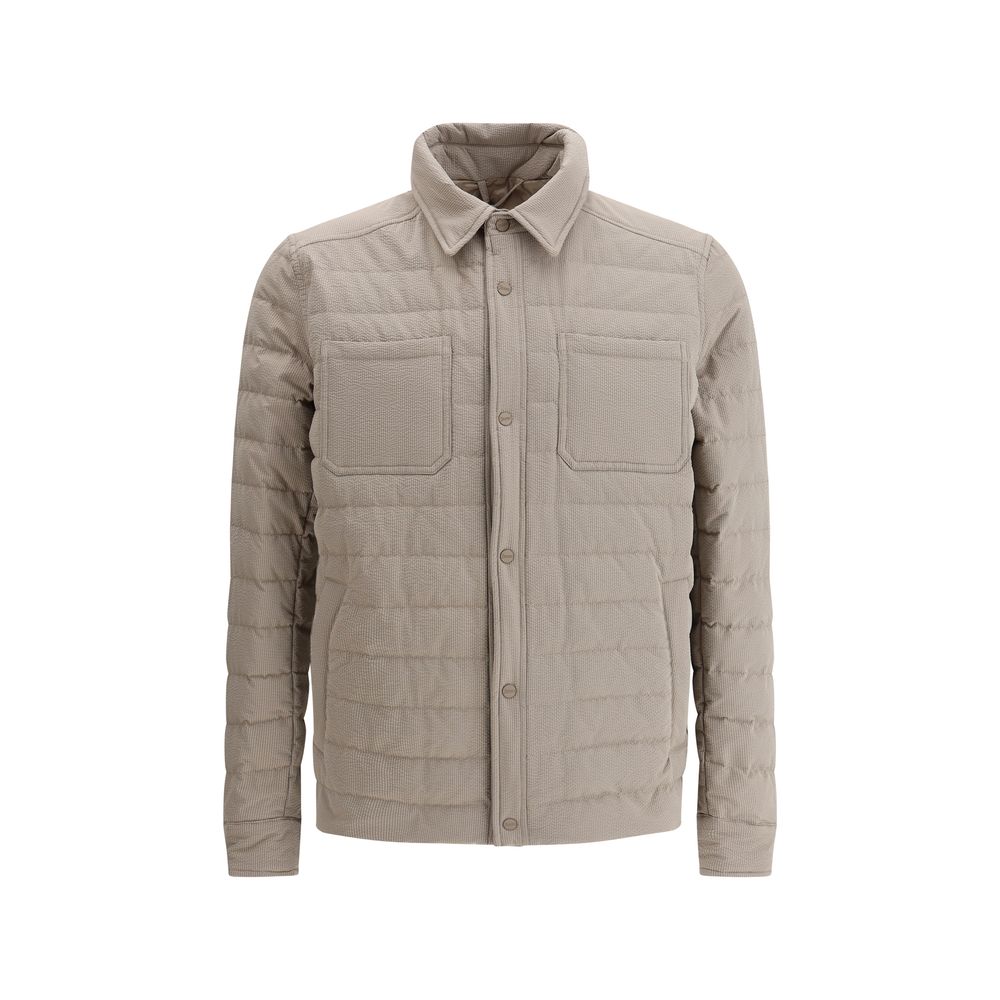 Herno Navy Quilted Fabric Jacket for Timeless Elegance and Comfort