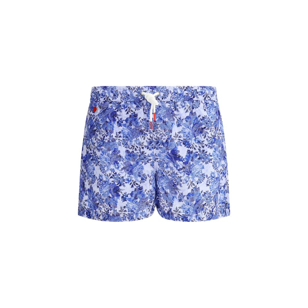 Kiton Multicolour Cotton Swimshorts - Luxury Summer Style
