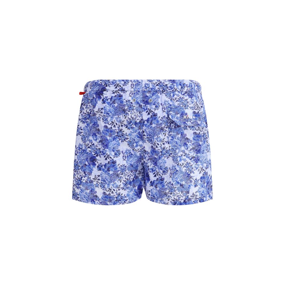 Kiton Multicolour Cotton Swimshorts - Luxury Summer Style