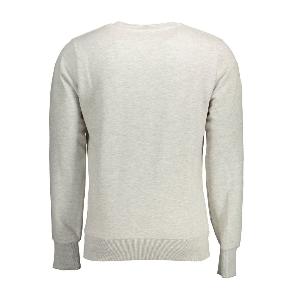 Superdry Gray Cotton Sweater for Elevated Style