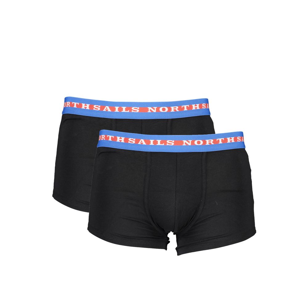 North Sails Black Cotton Underwear for Elevated Comfort