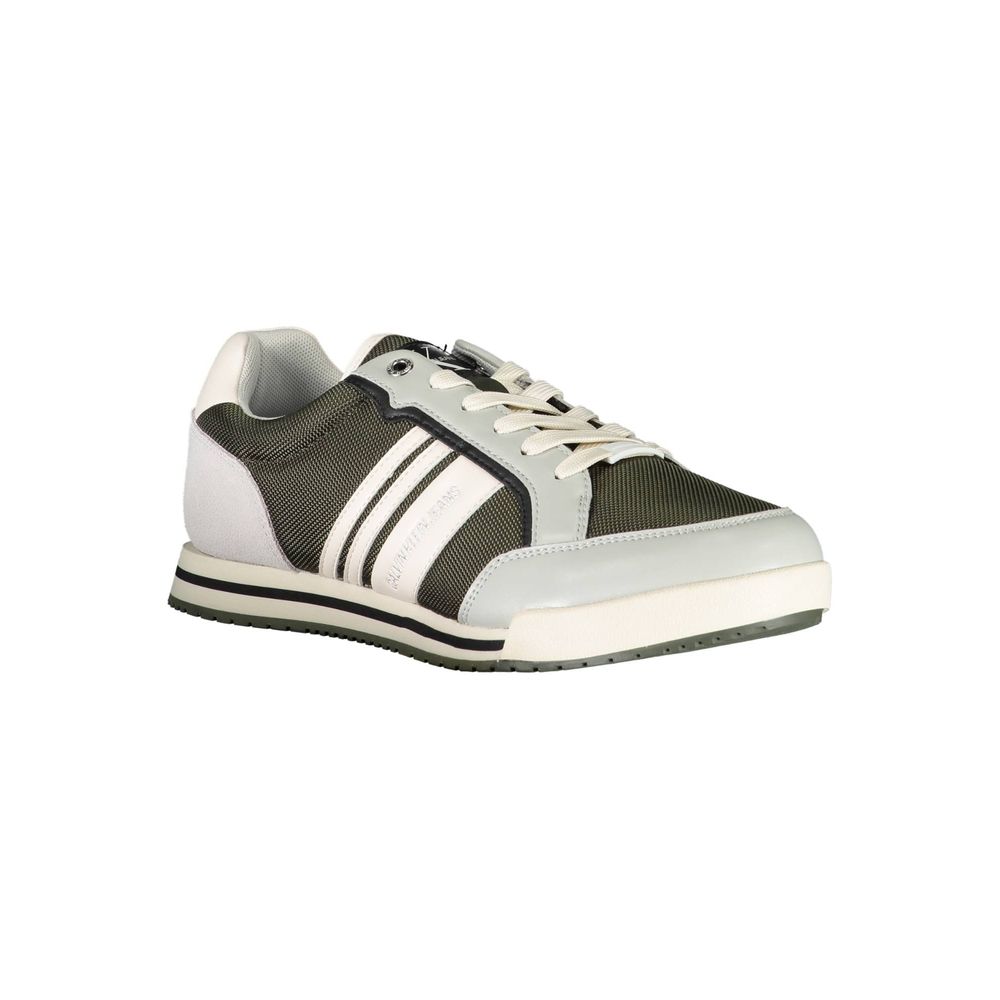 Calvin Klein Green Canvas Casual Sneaker for Elevated Style