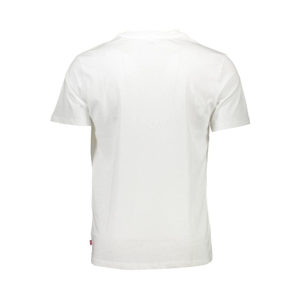 Levi's White Cotton T-Shirt for Effortless Sophistication