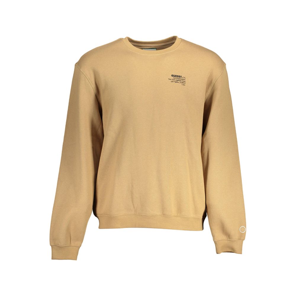 Guess Jeans Beige Cotton Sweater for Elevated Style