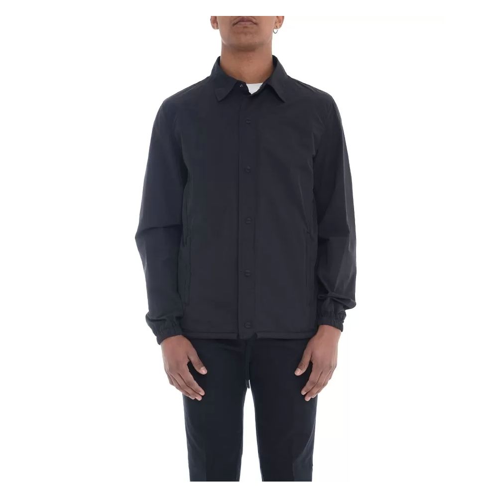 Herno Blue Nylon Jacket: Sophisticated Outerwear Essential