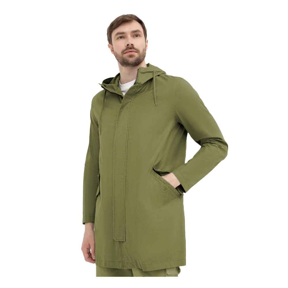 Herno Green Cotton Jacket: Timeless Elegance Redefined