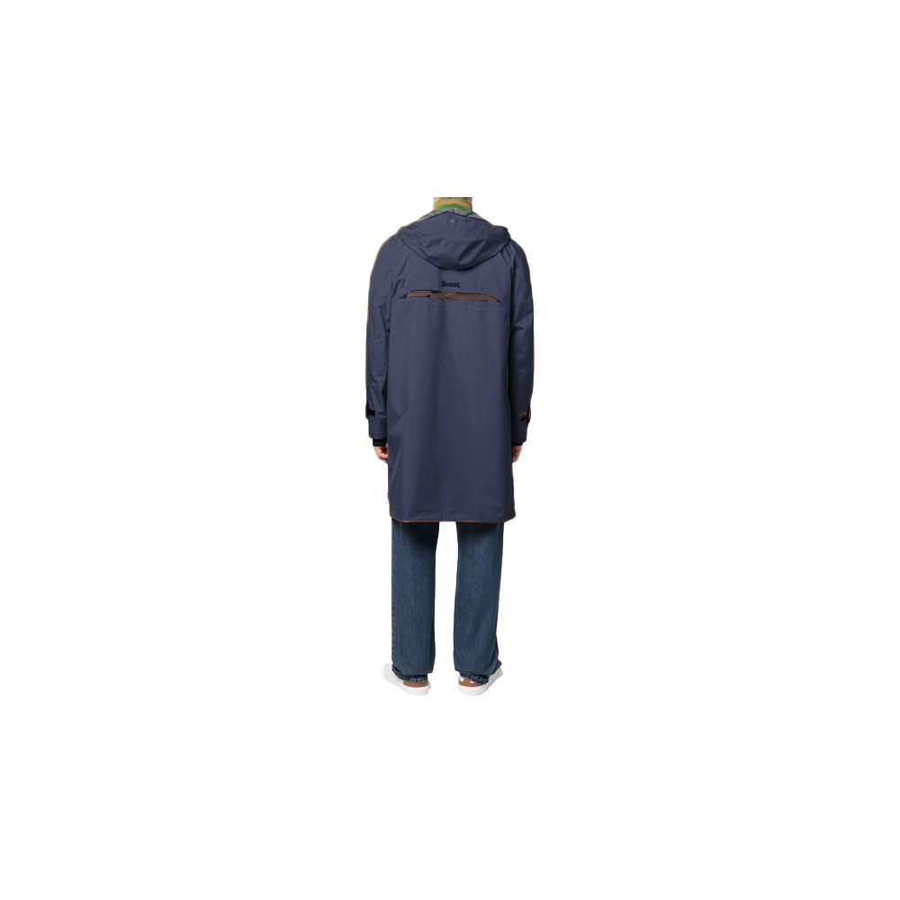 Herno Blue Nylon Jacket for Elevated Contemporary Style