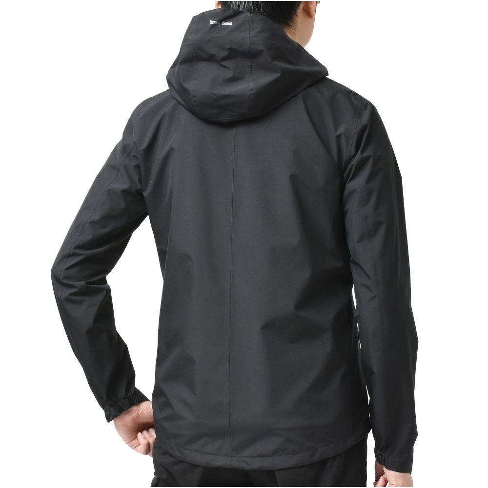 Herno Black Nylon Jacket for Refined Minimalist Style