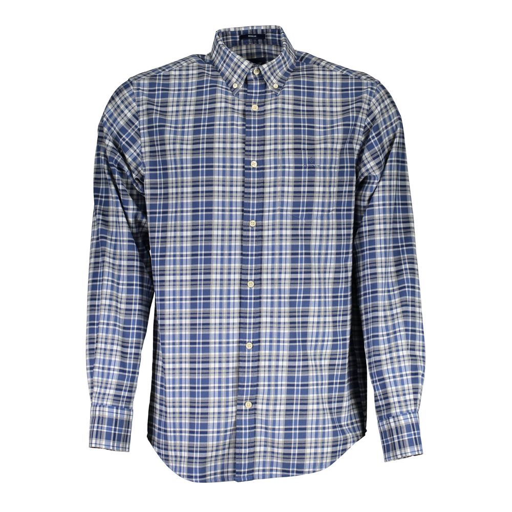 Gant Blue Cotton Shirt for Effortless Sophistication