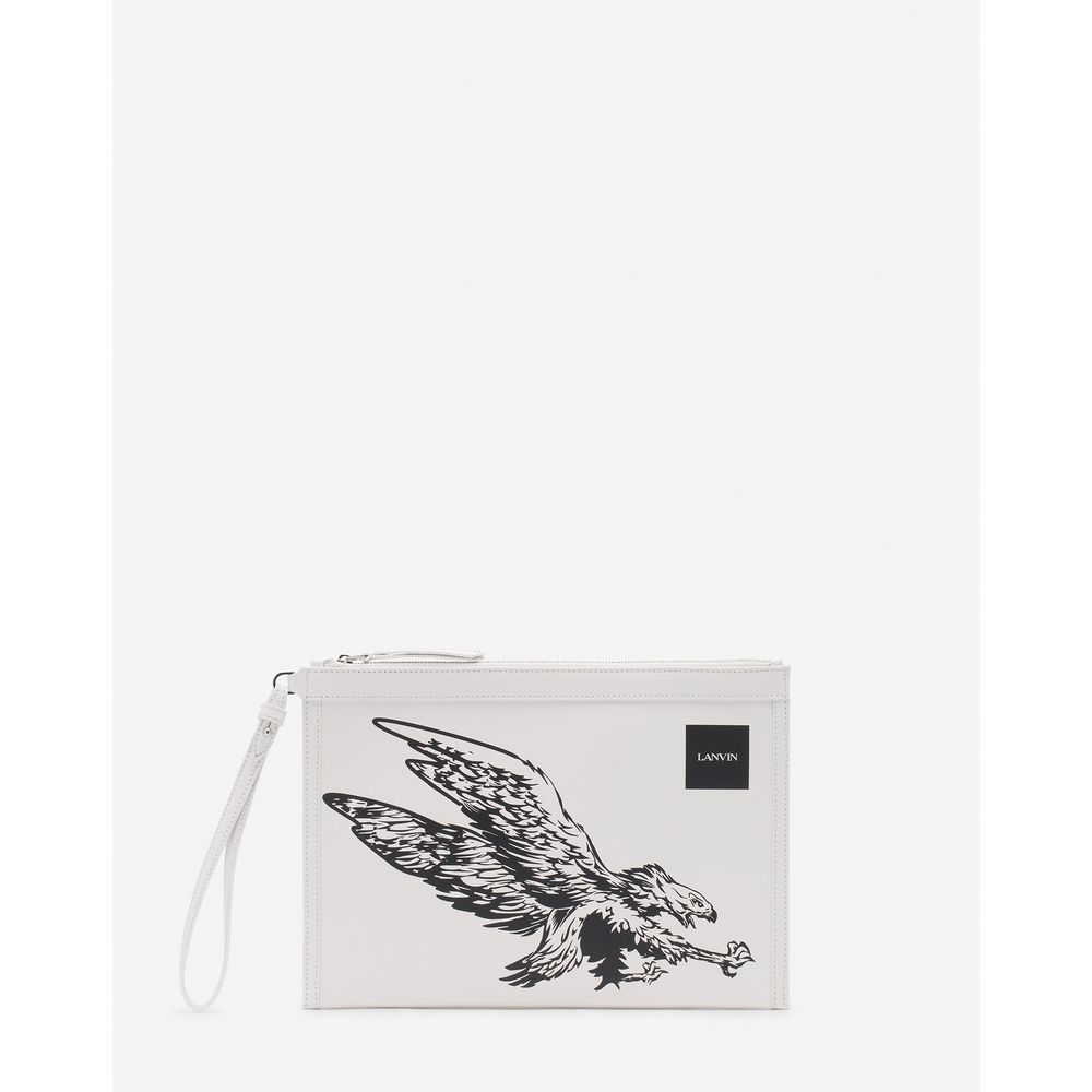 Lanvin White Leather Wallet - Timeless Elegance Redefined