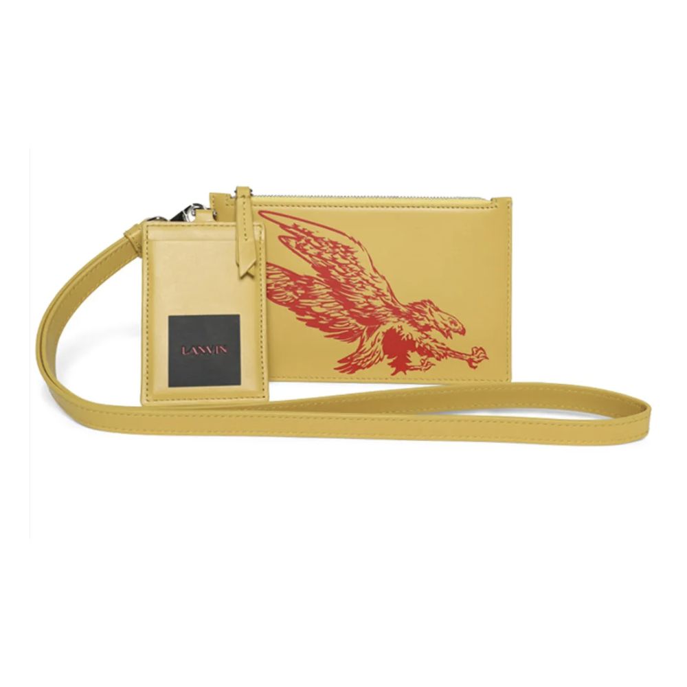 Lanvin Yellow Leather Wallet - Timeless Elegance Redefined