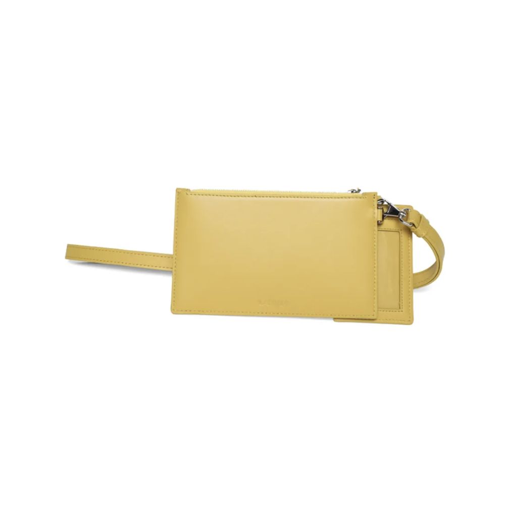 Lanvin Yellow Leather Wallet - Timeless Elegance Redefined