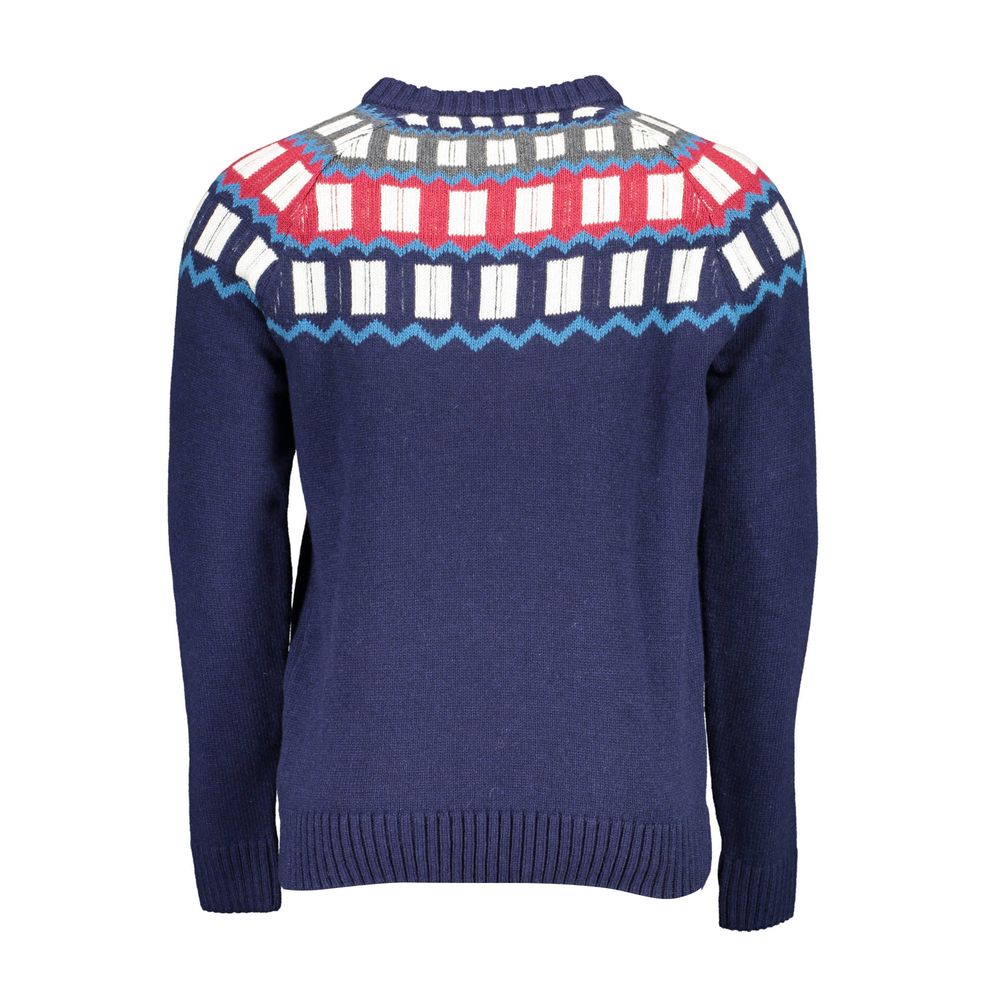 Gant Blue Wool Sweater for Elevated Elegance