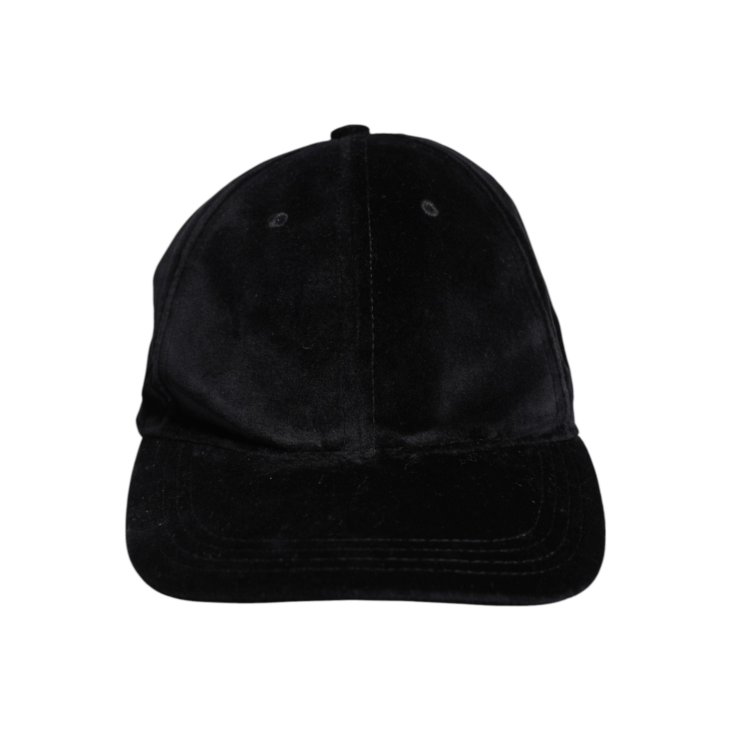Dolce & Gabbana Black Cotton 6 Panels Baseball Cap Elegance