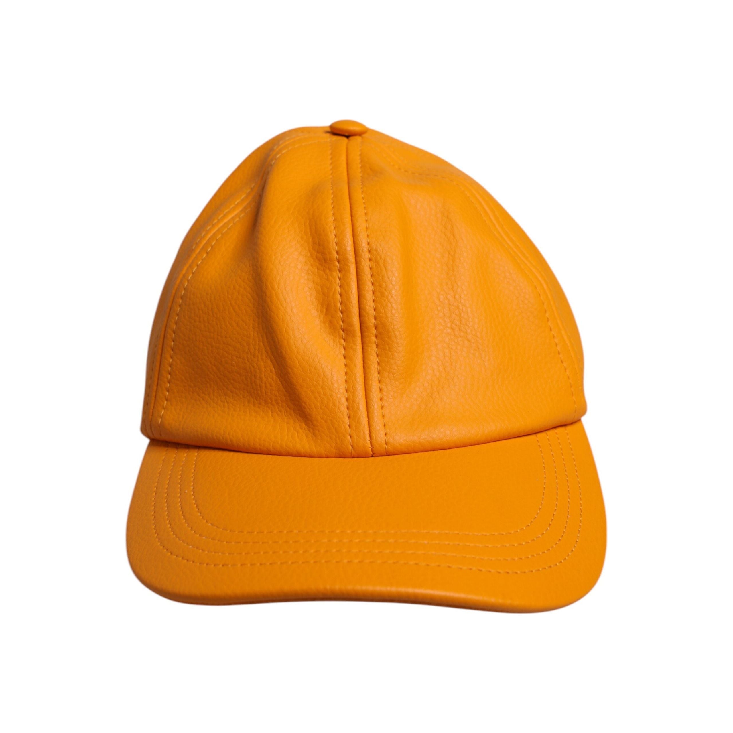 Dolce & Gabbana Orange Cotton 6 Panels Baseball Cap