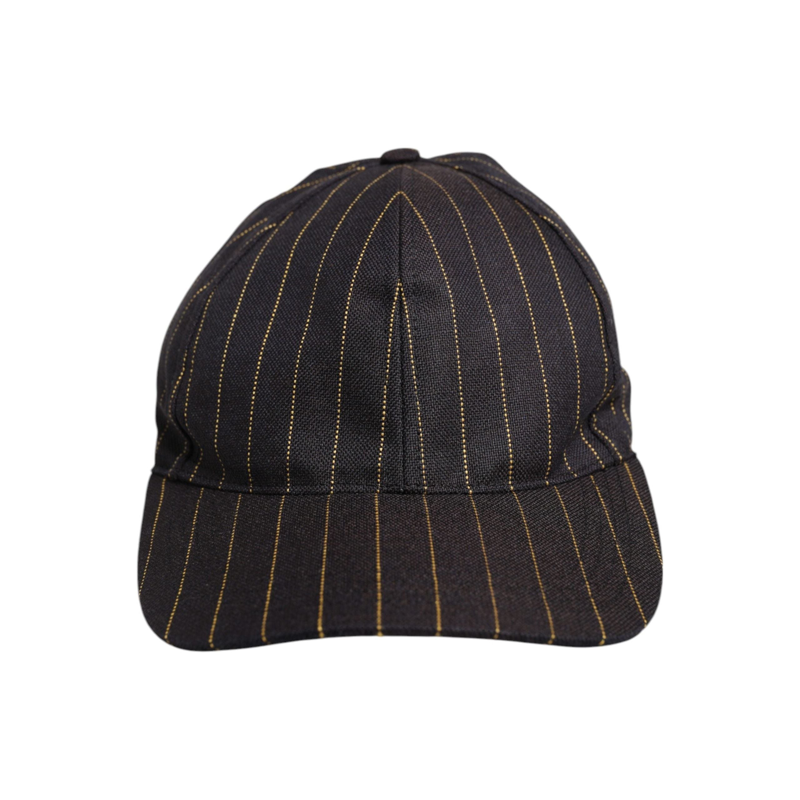 Dolce & Gabbana Brown Stripes Cotton 6 Panels Baseball Cap