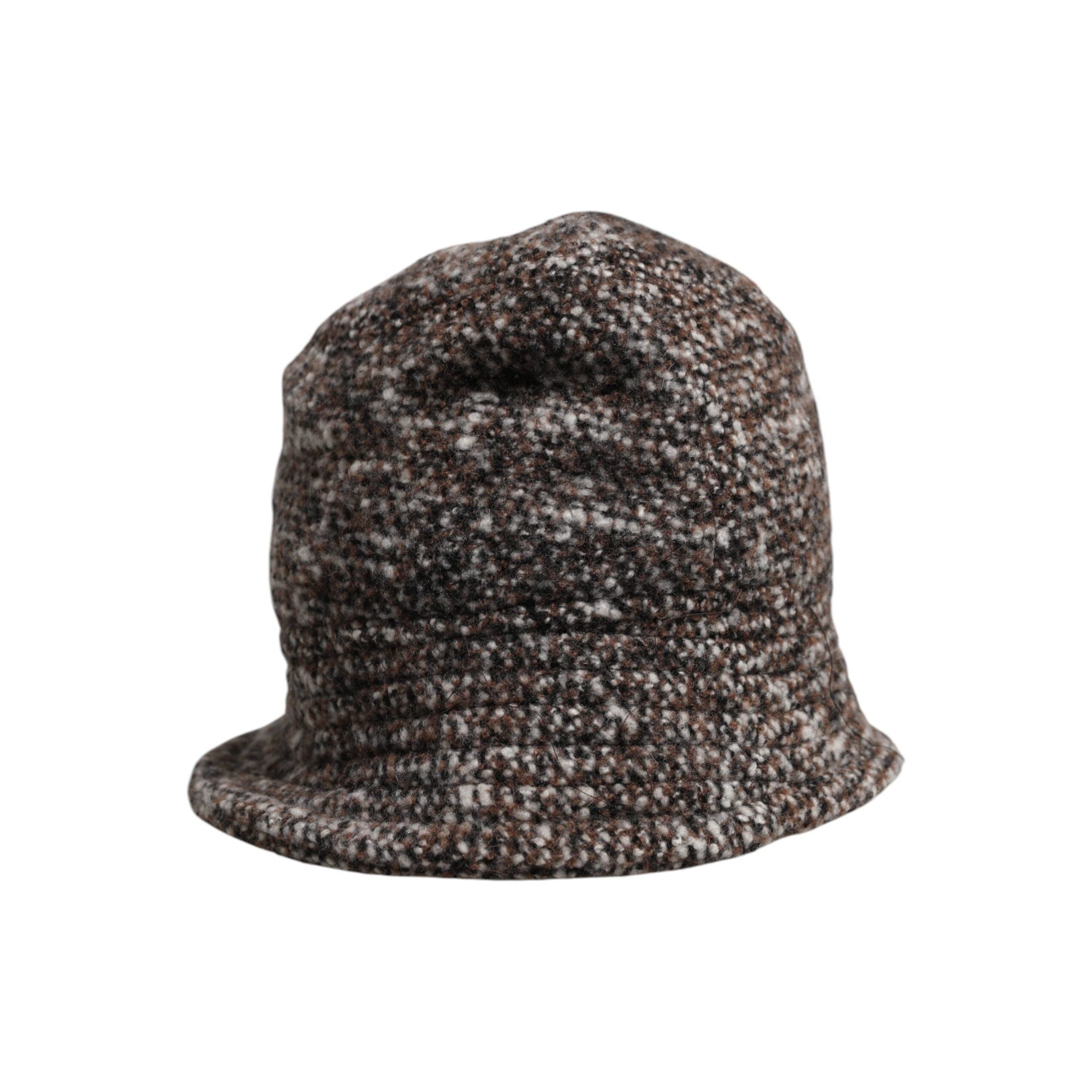 Dolce & Gabbana Brown Alpaca Wool Woven Bucket Hat
