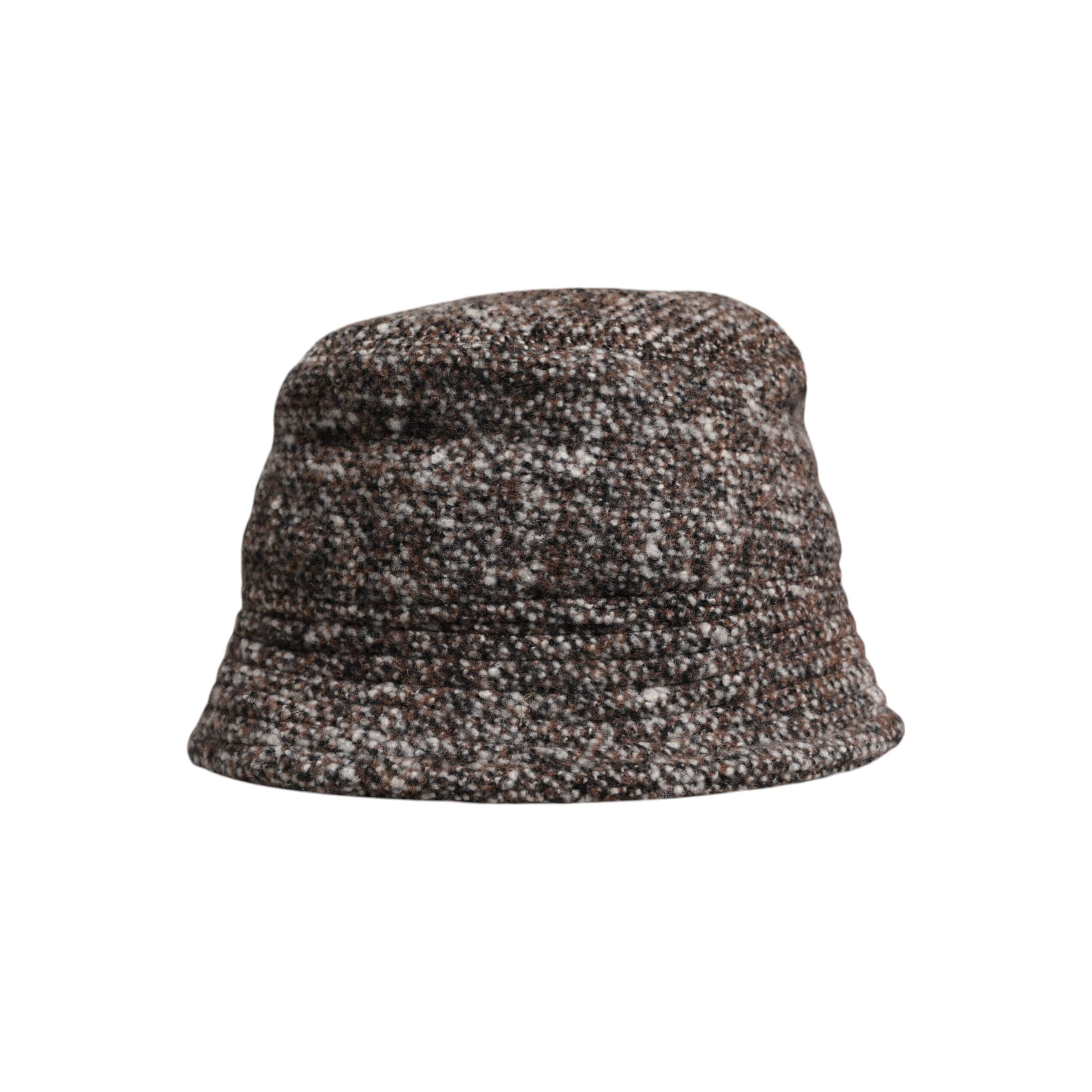 Dolce & Gabbana Brown Alpaca Wool Woven Bucket Hat