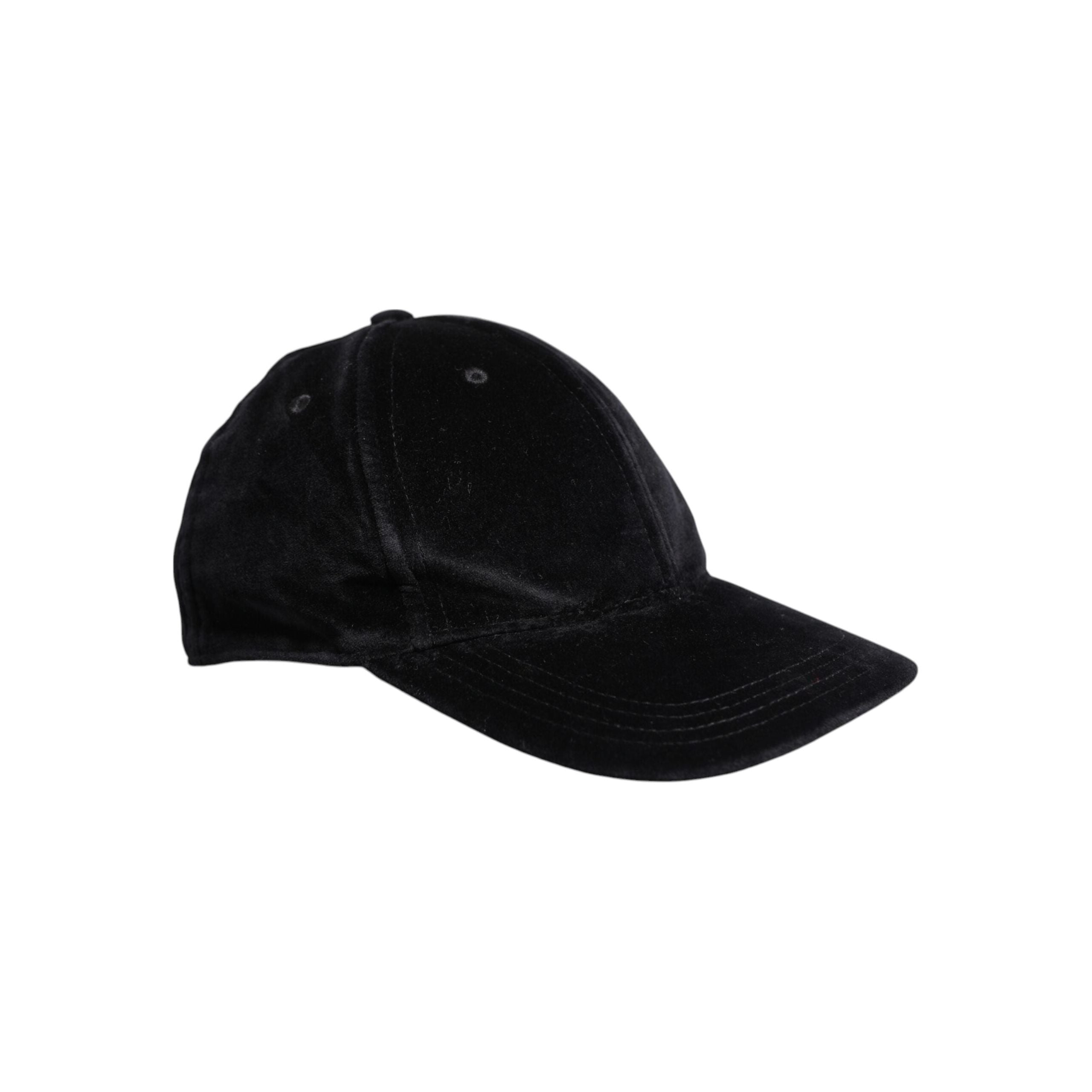 Dolce & Gabbana Black Cotton 6 Panels Baseball Cap