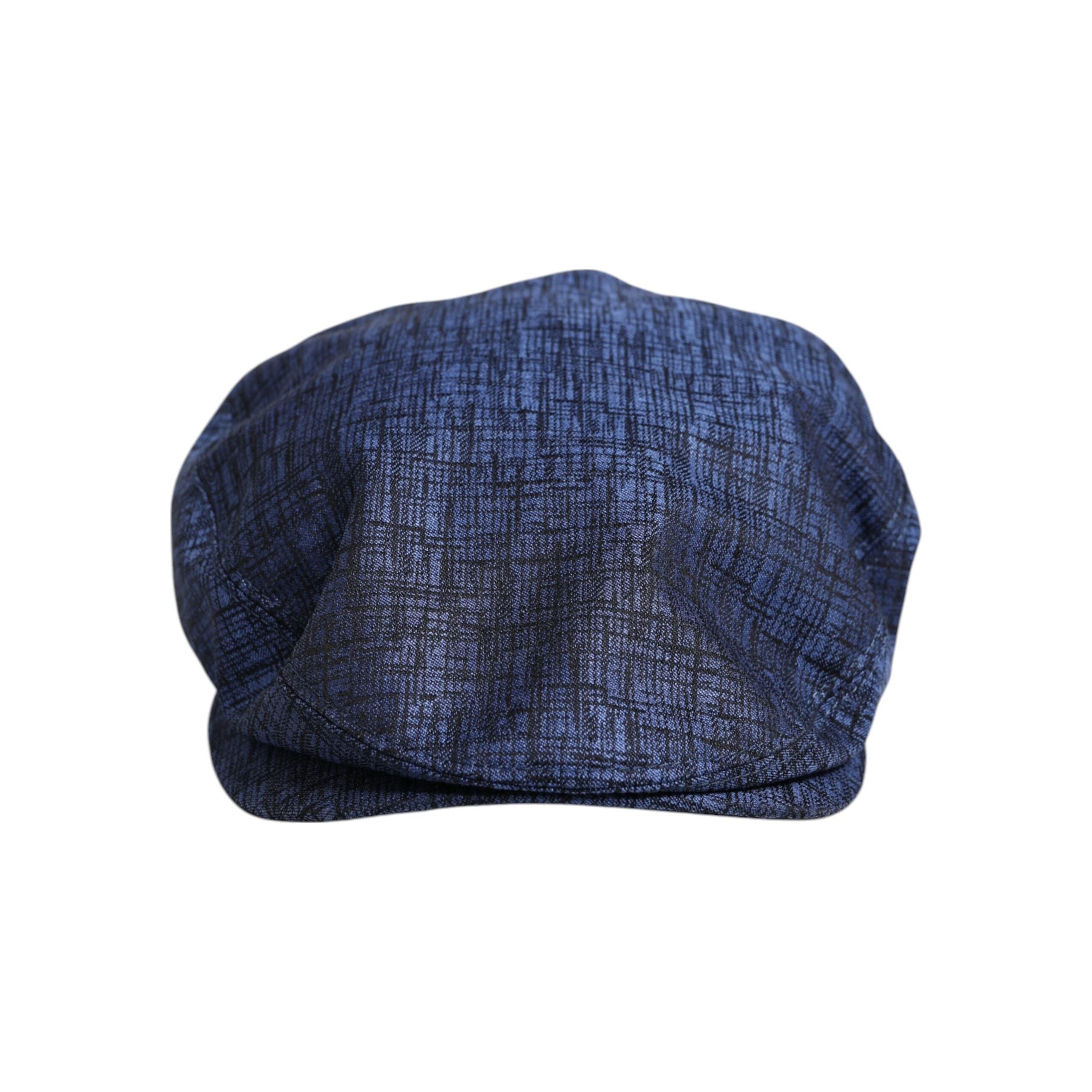 Dolce & Gabbana Blue Cotton Stretch Newsboy Hat Elegance
