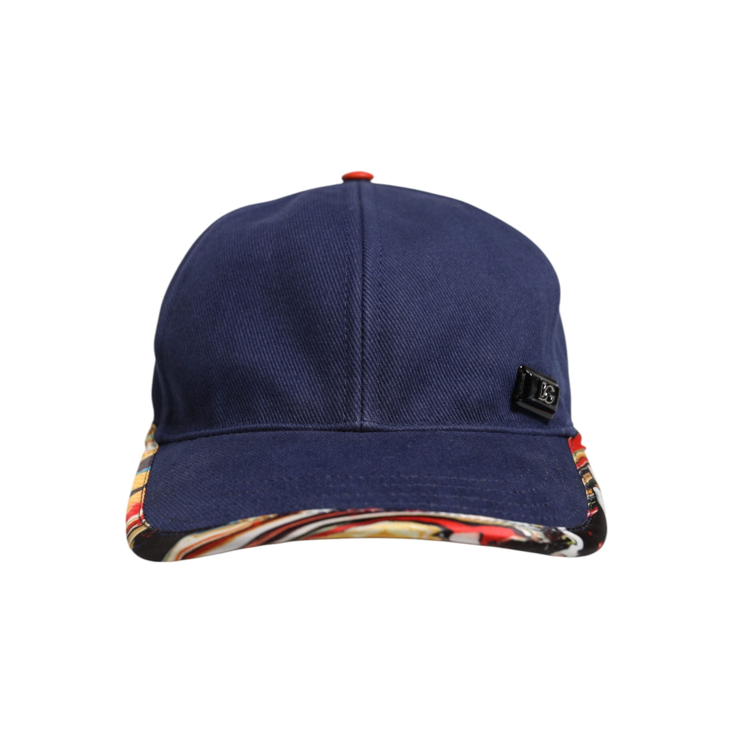 Dolce & Gabbana Blue Cotton 6 Panels Baseball Cap