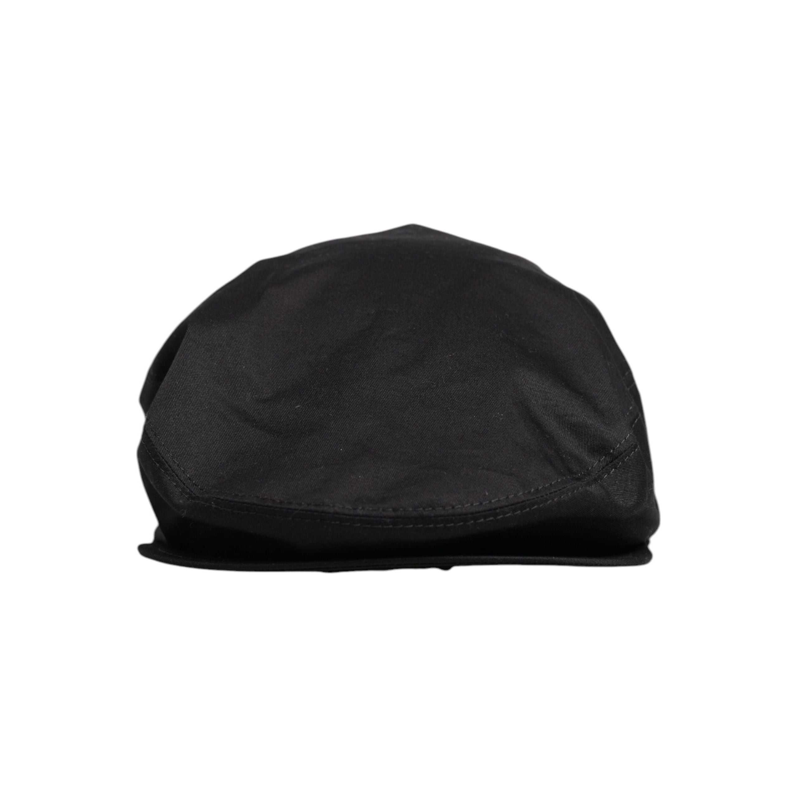 Dolce & Gabbana Black Cotton Newsboy Capello Cabbie Hat