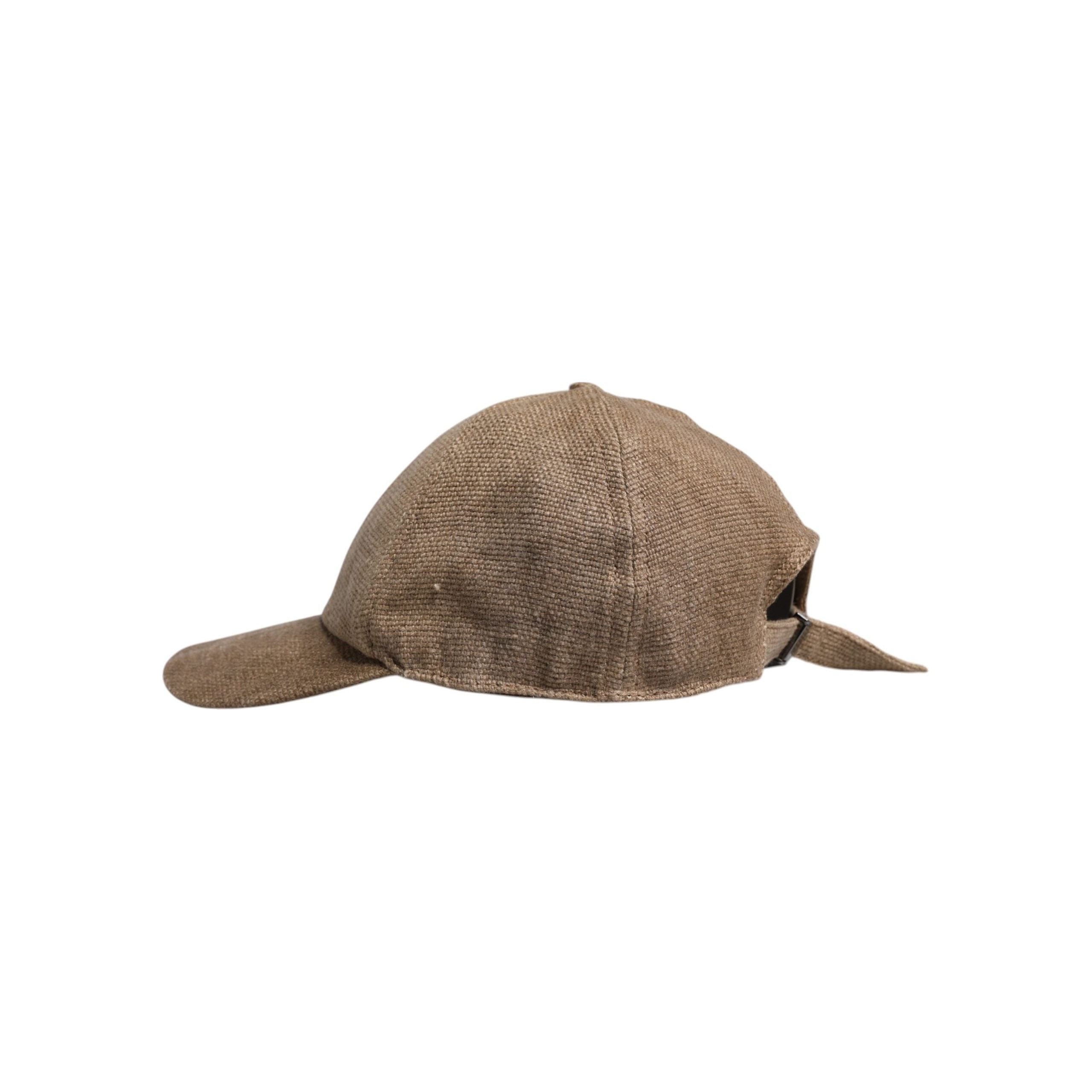 Dolce & Gabbana Brown Linen 6 Panels Baseball Cap