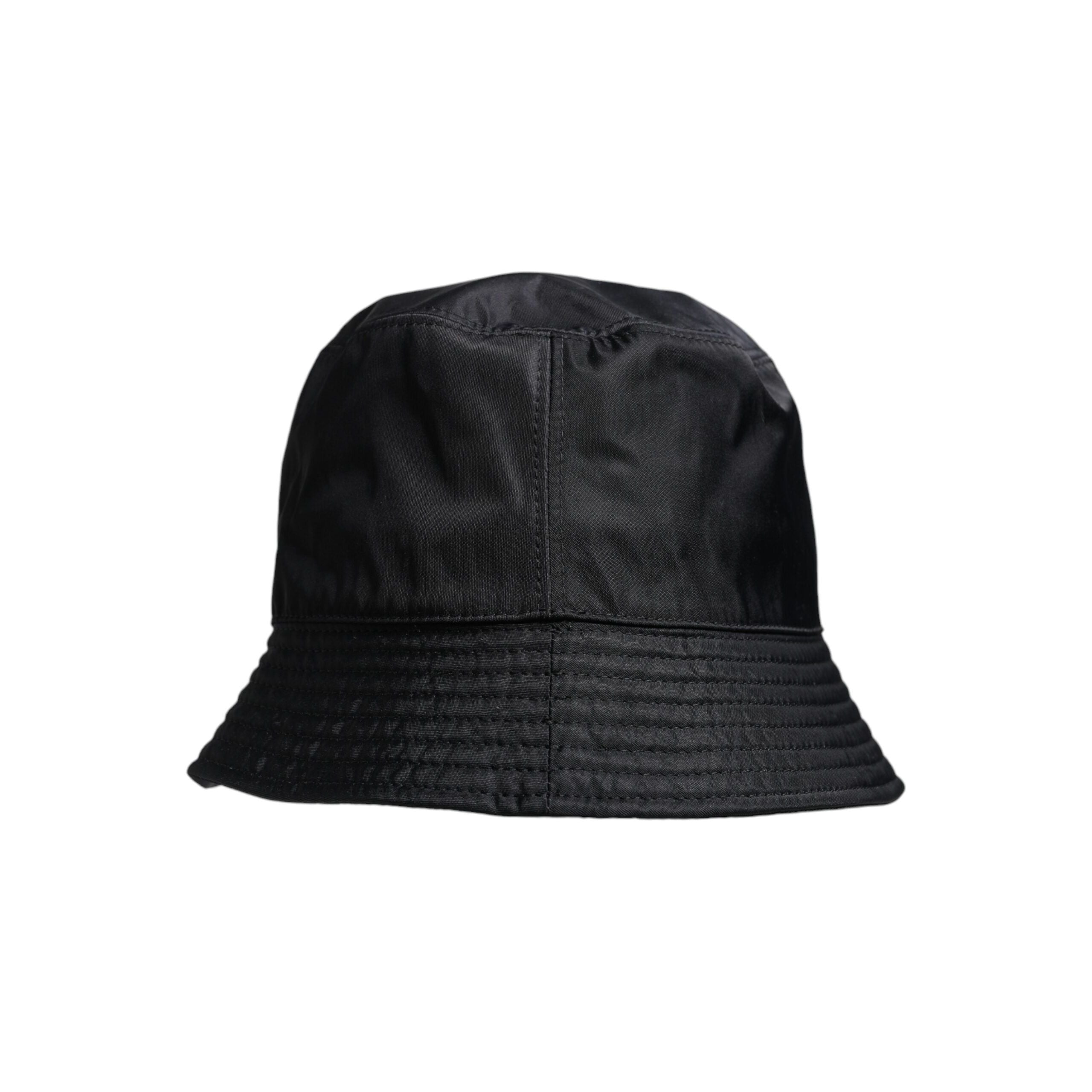 Dolce & Gabbana Black Cotton Wide Brim Bucket Hat
