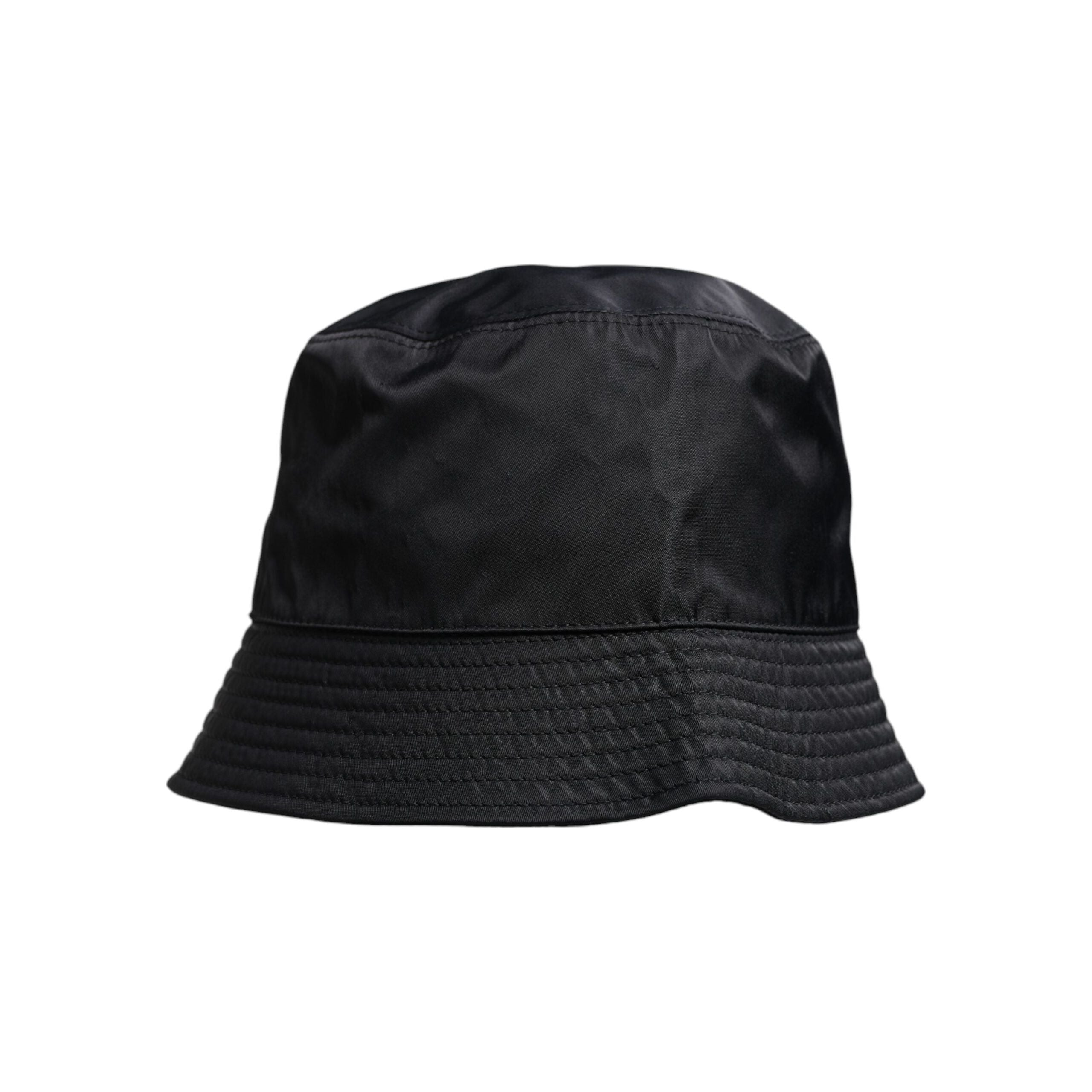 Dolce & Gabbana Black Cotton Wide Brim Bucket Hat