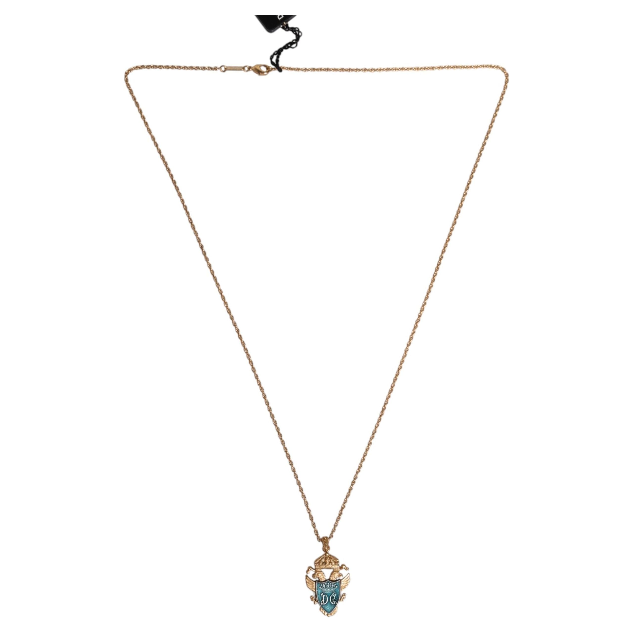 Dolce & Gabbana Gold Tone Brass Statement Necklace