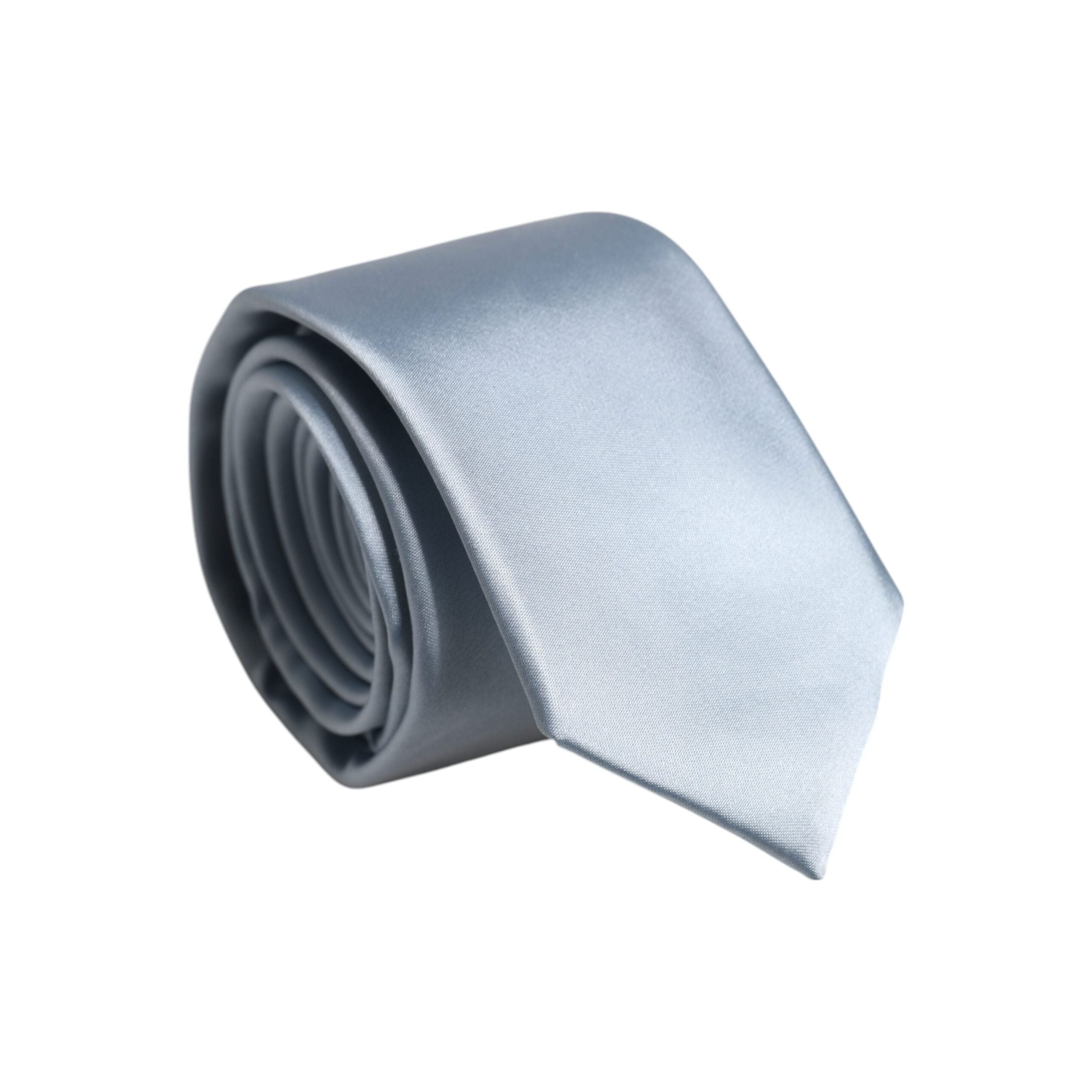 Dolce & Gabbana Light Blue Solid Silk Necktie Tie