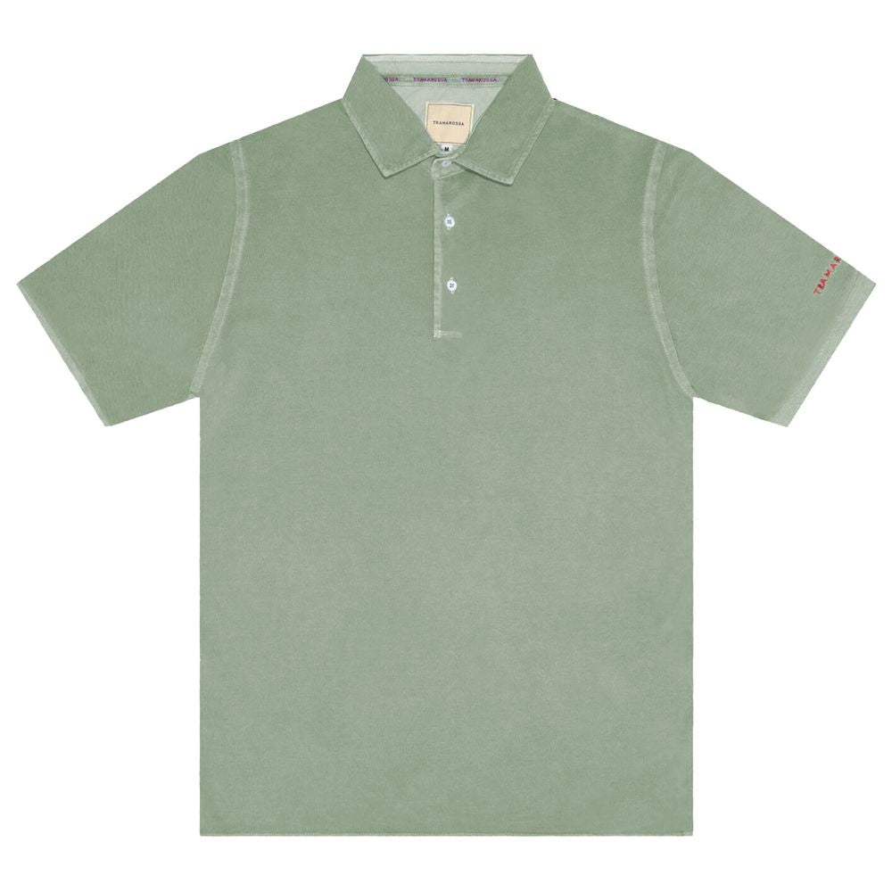Tramarossa Green Cotton Polo Shirt for Elevated Style