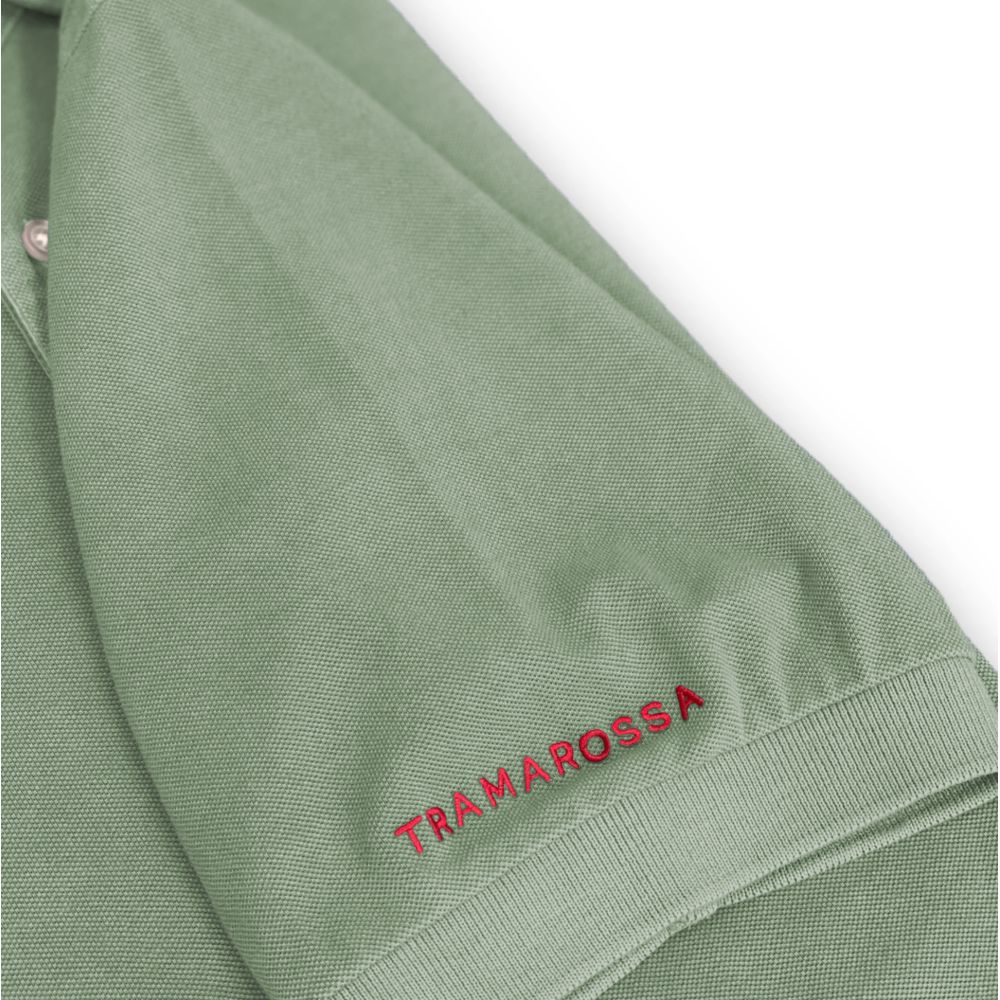 Tramarossa Green Cotton Polo Shirt for Elevated Style