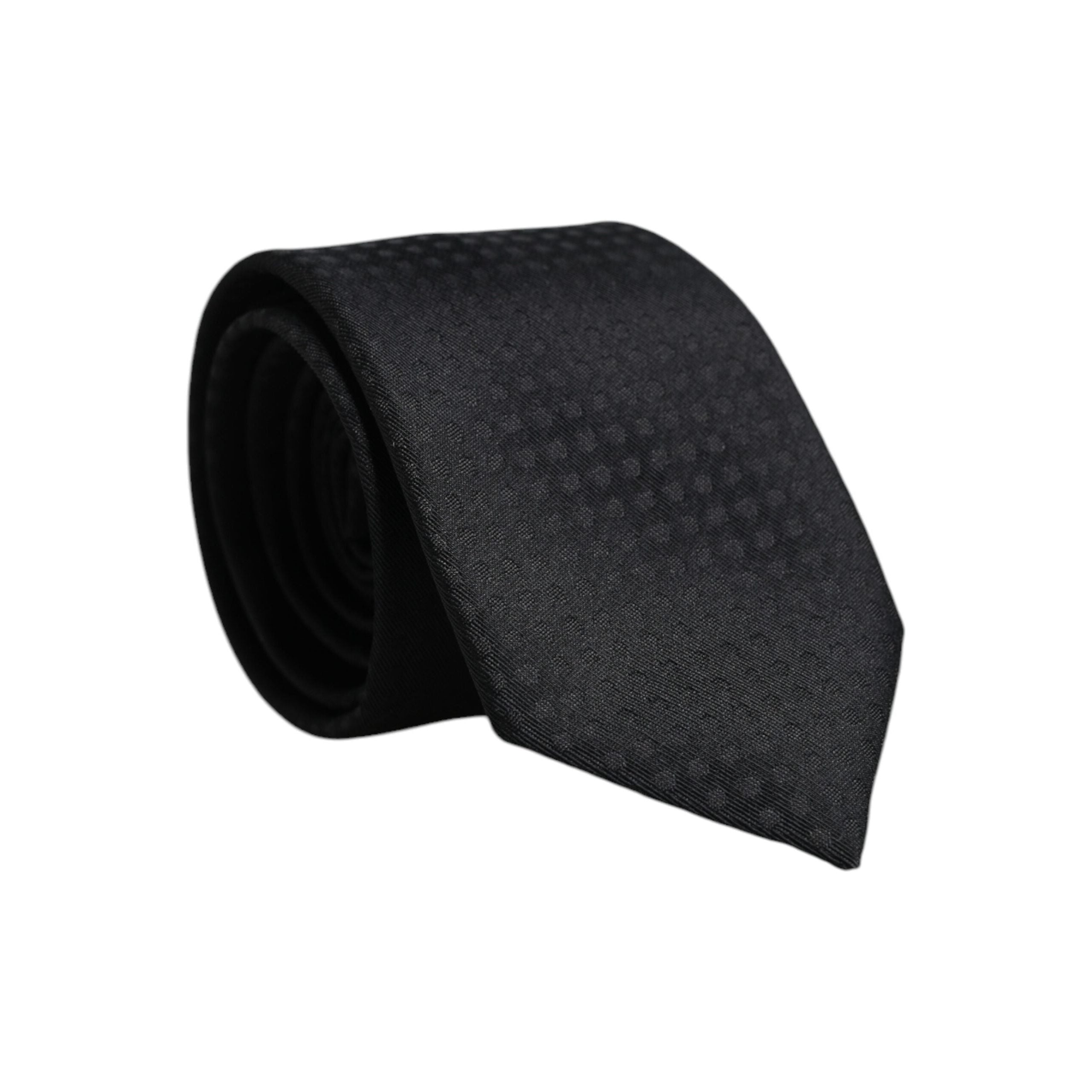 Dolce & Gabbana Black Silk Adjustable Necktie Tie