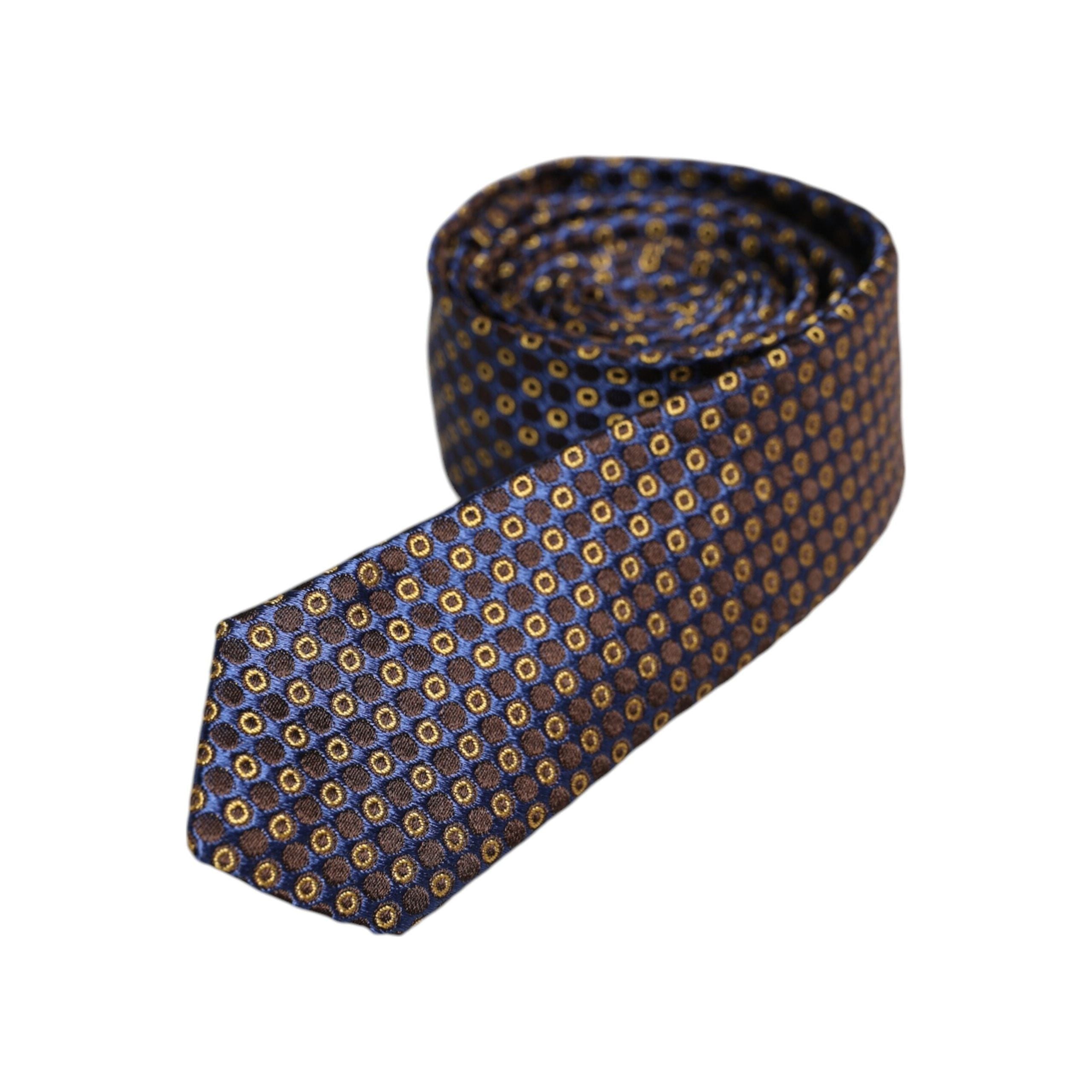 Dolce & Gabbana Brown Silk Adjustable Necktie Tie