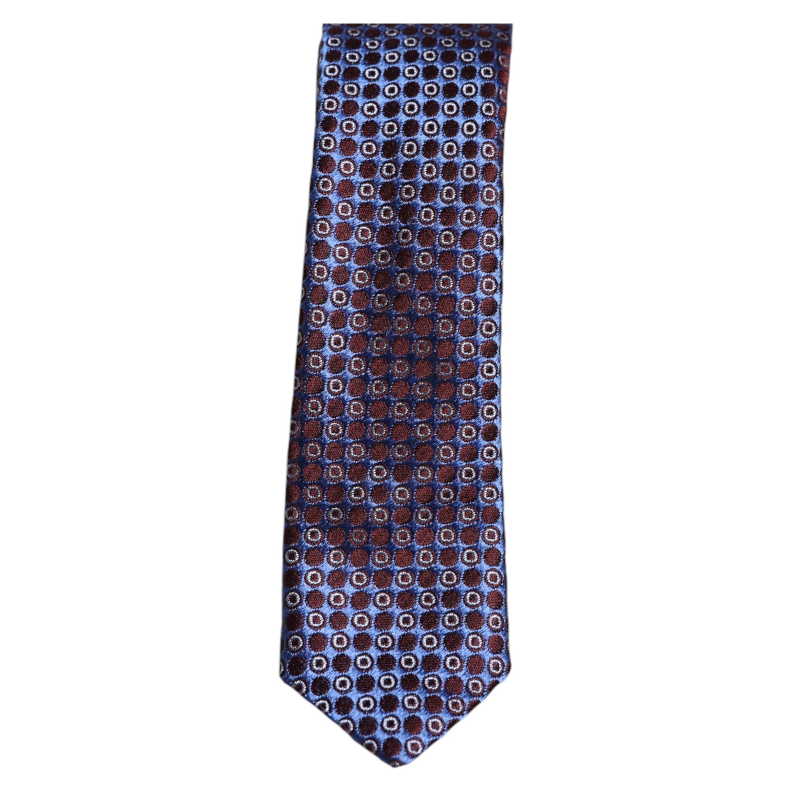 Dolce & Gabbana Blue Silk Adjustable Necktie Tie Elegance