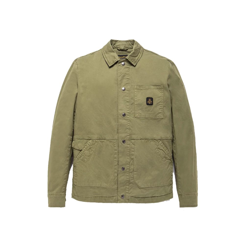 Refrigiwear Green Cotton Jacket for Elevated Outdoor Style