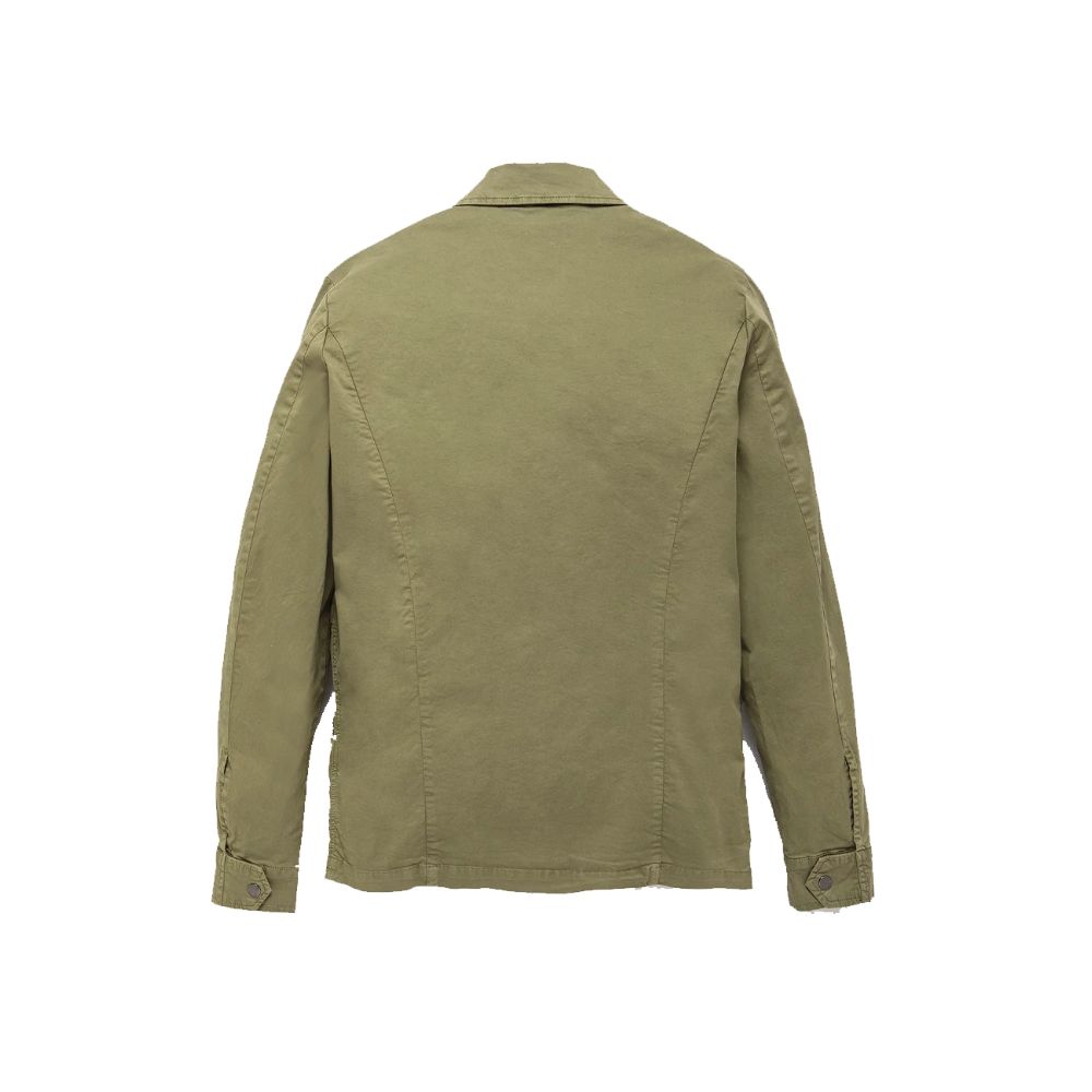 Refrigiwear Green Cotton Jacket for Elevated Outdoor Style