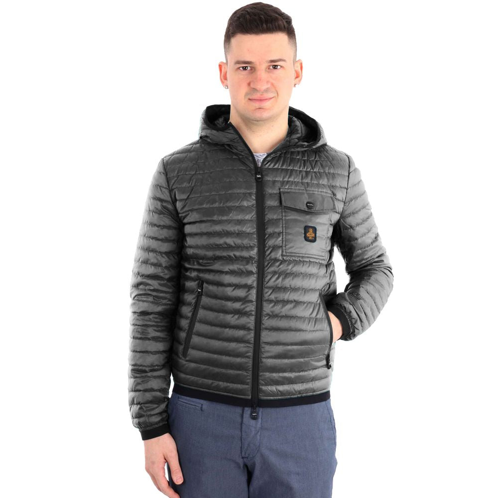 Refrigiwear Gray Nylon Jacket for Elevated Urban Style
