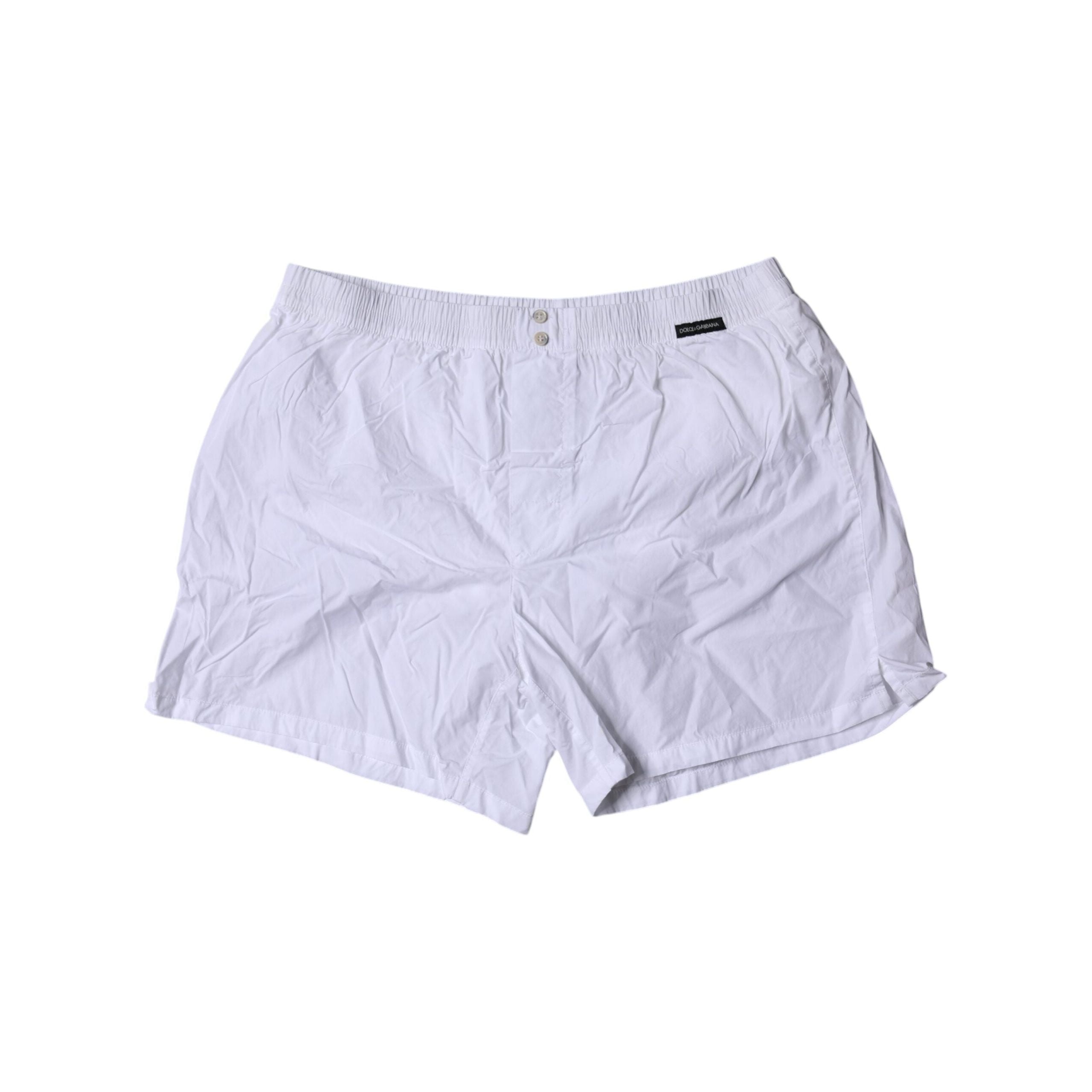 Dolce & Gabbana White Cotton Boxer Shorts Underwear