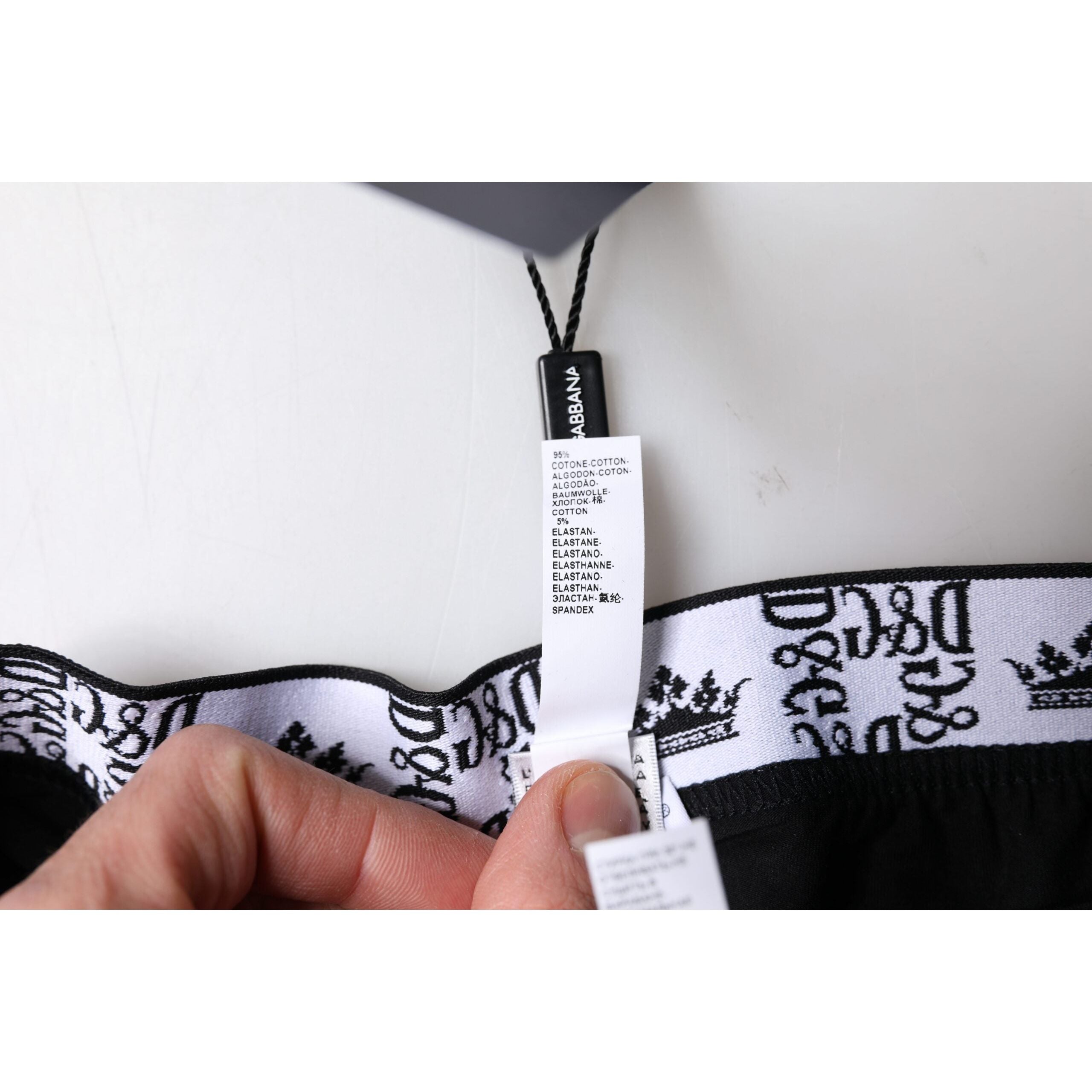 Dolce & Gabbana Black Cotton Stretch Boxer Underwear