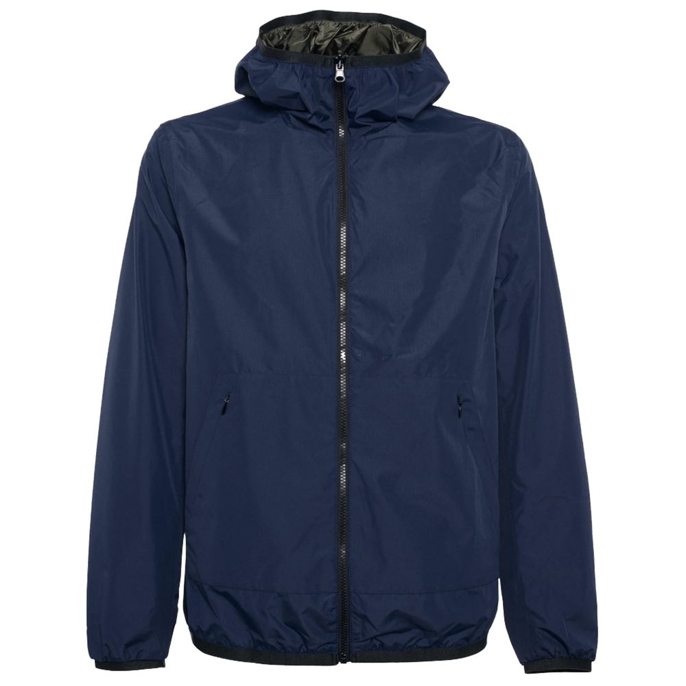 Refrigiwear Blue Nylon Jacket for Effortless Luxury Style