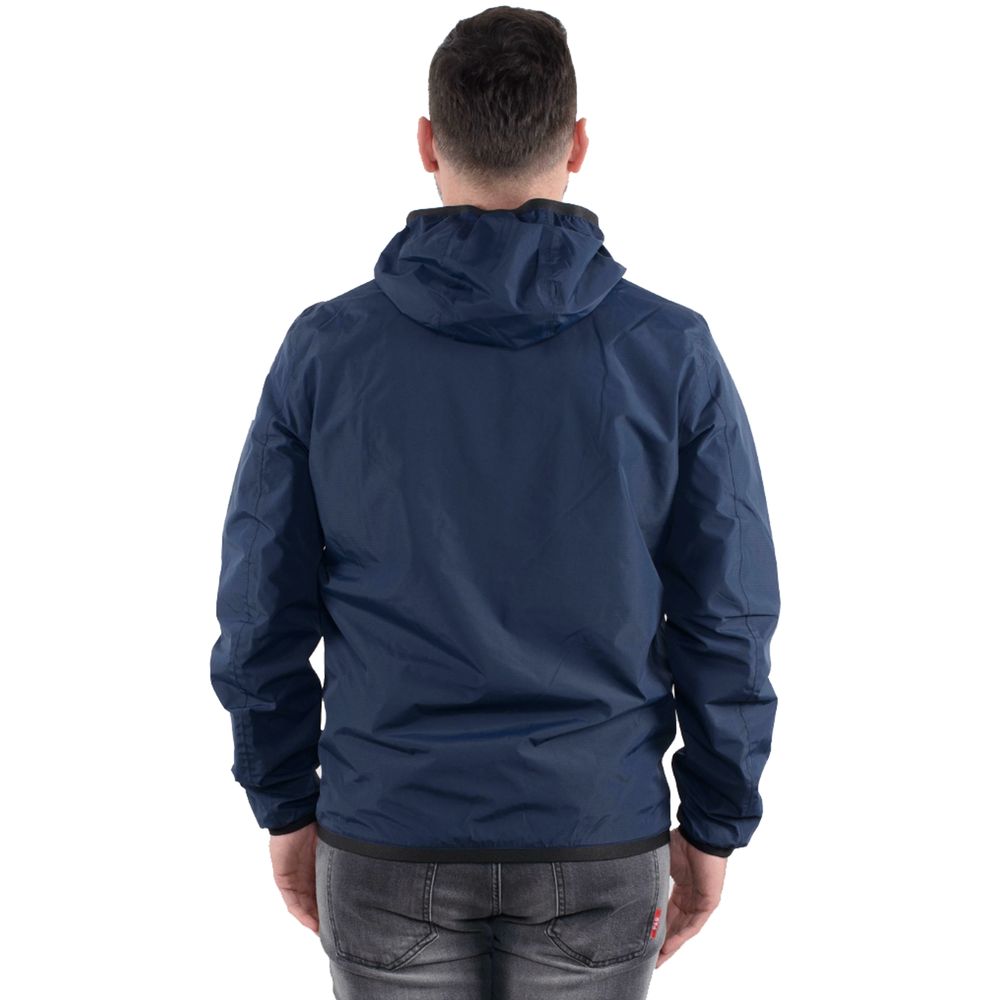 Refrigiwear Blue Nylon Jacket for Effortless Luxury Style