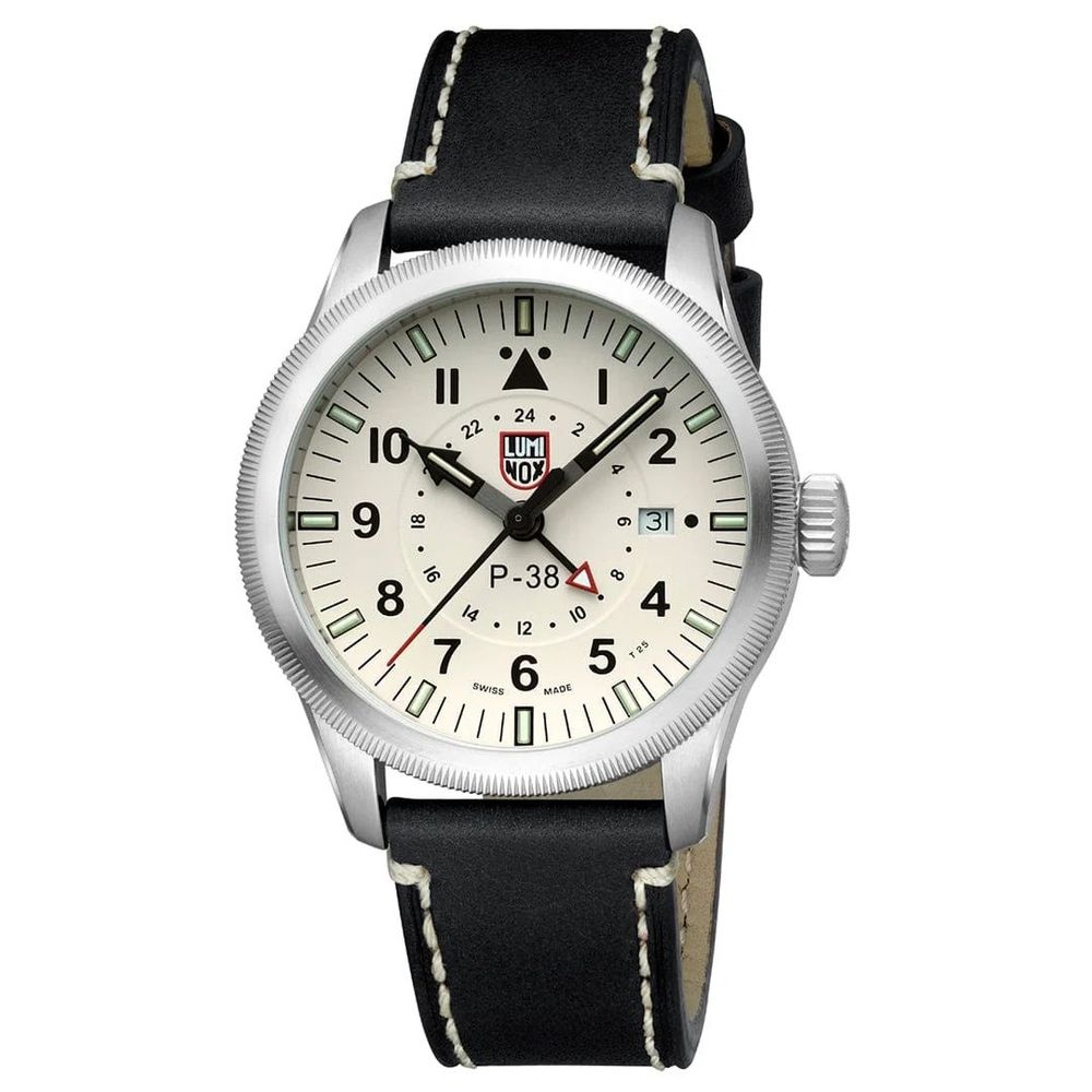 Luminox Black Leather Watch for Timeless Sophistication