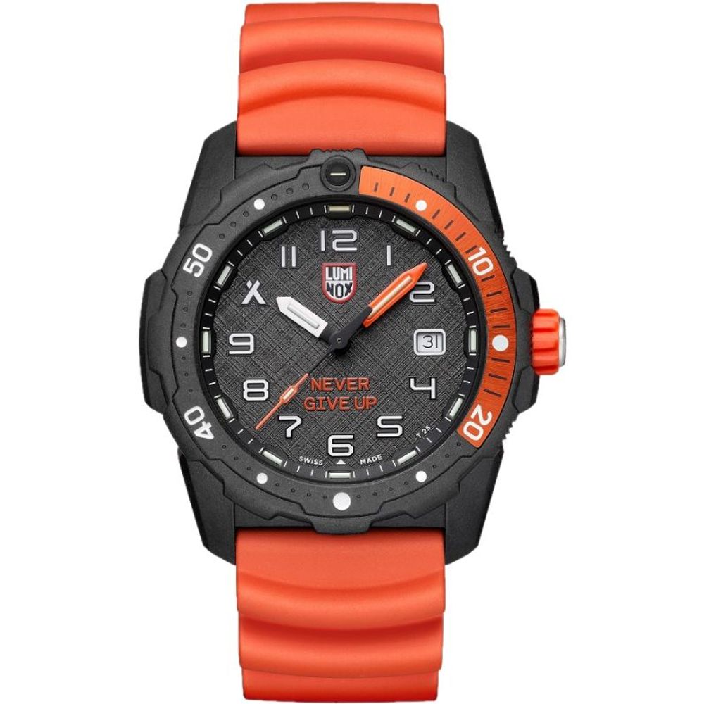 Luminox Orange Rubber Watch with Bold Adventure Design