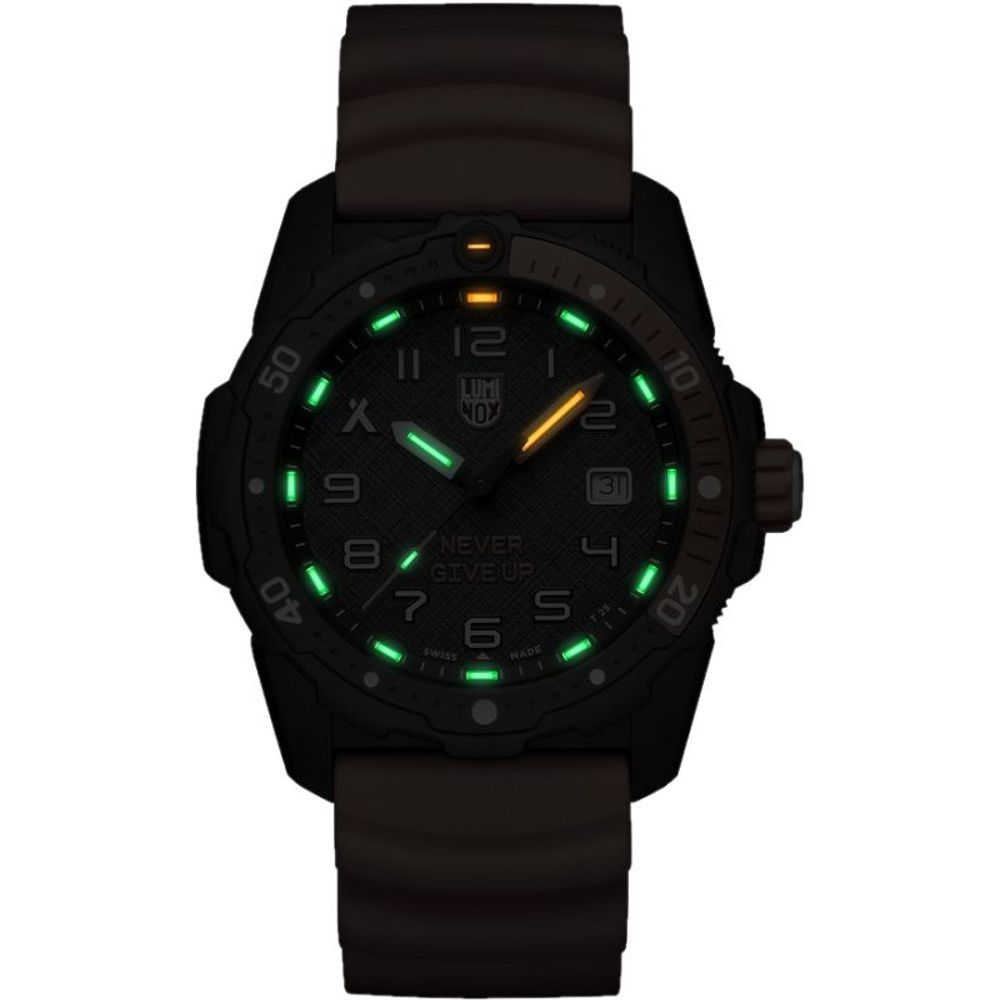 Luminox Orange Rubber Watch with Bold Adventure Design