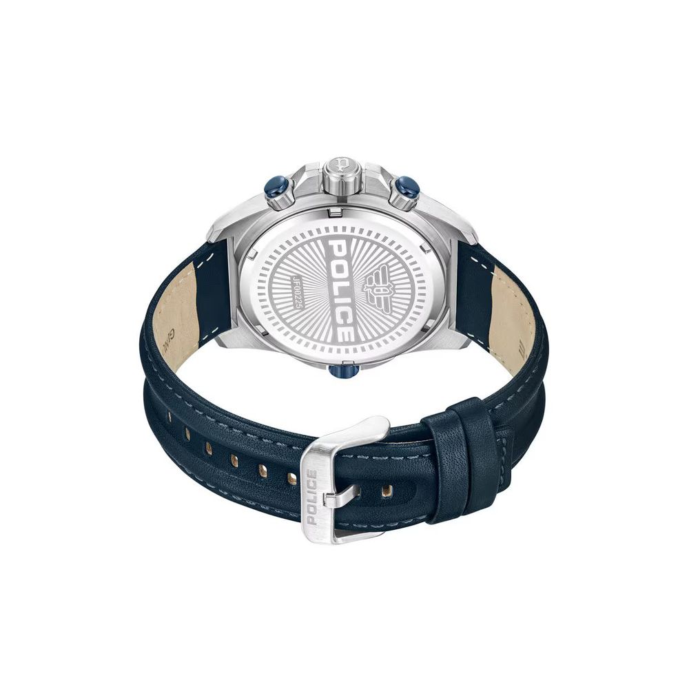 Police Blue Leather Leather Watch - A Timeless Statement Piece