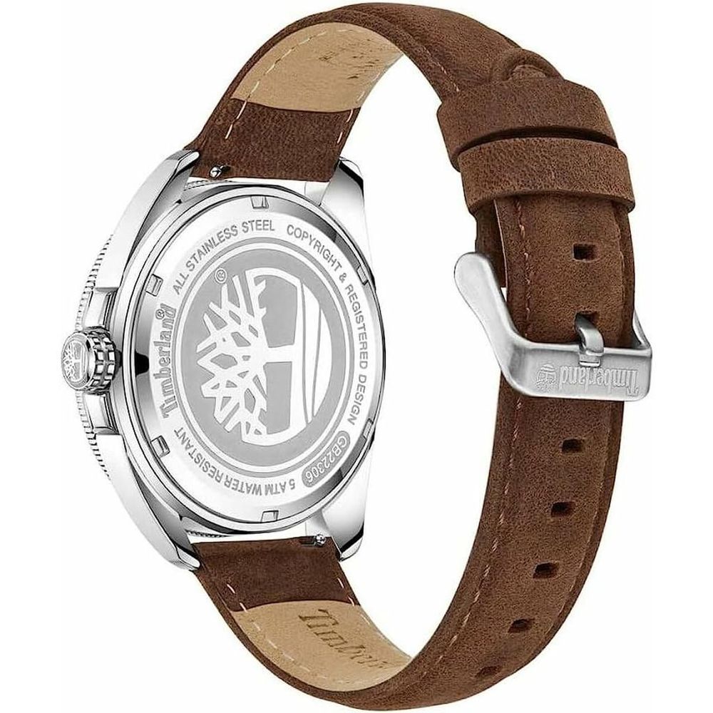 Timberland Brown Leather Watch for Timeless Elegance