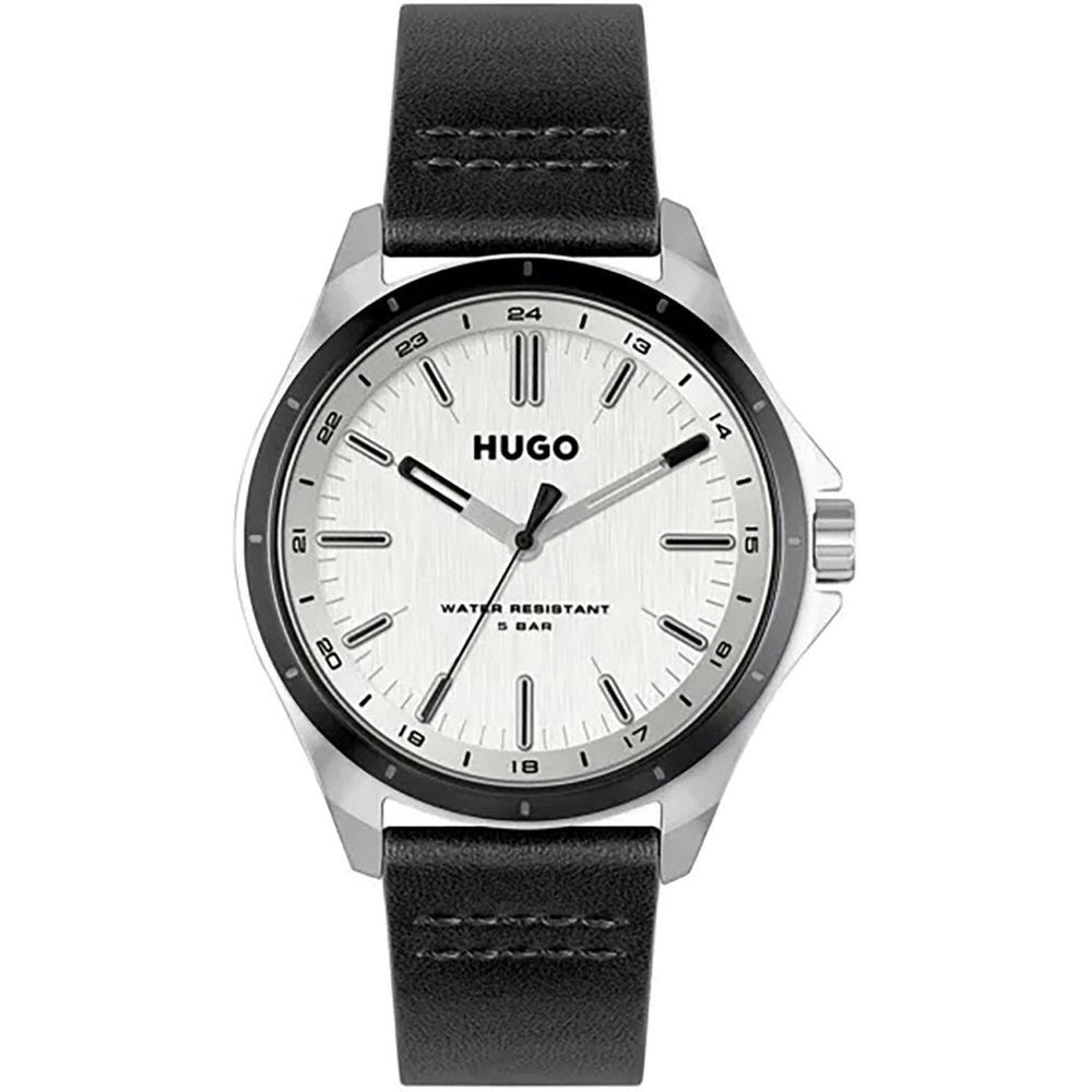 Hugo Boss Black Leather Watch for Timeless Sophistication